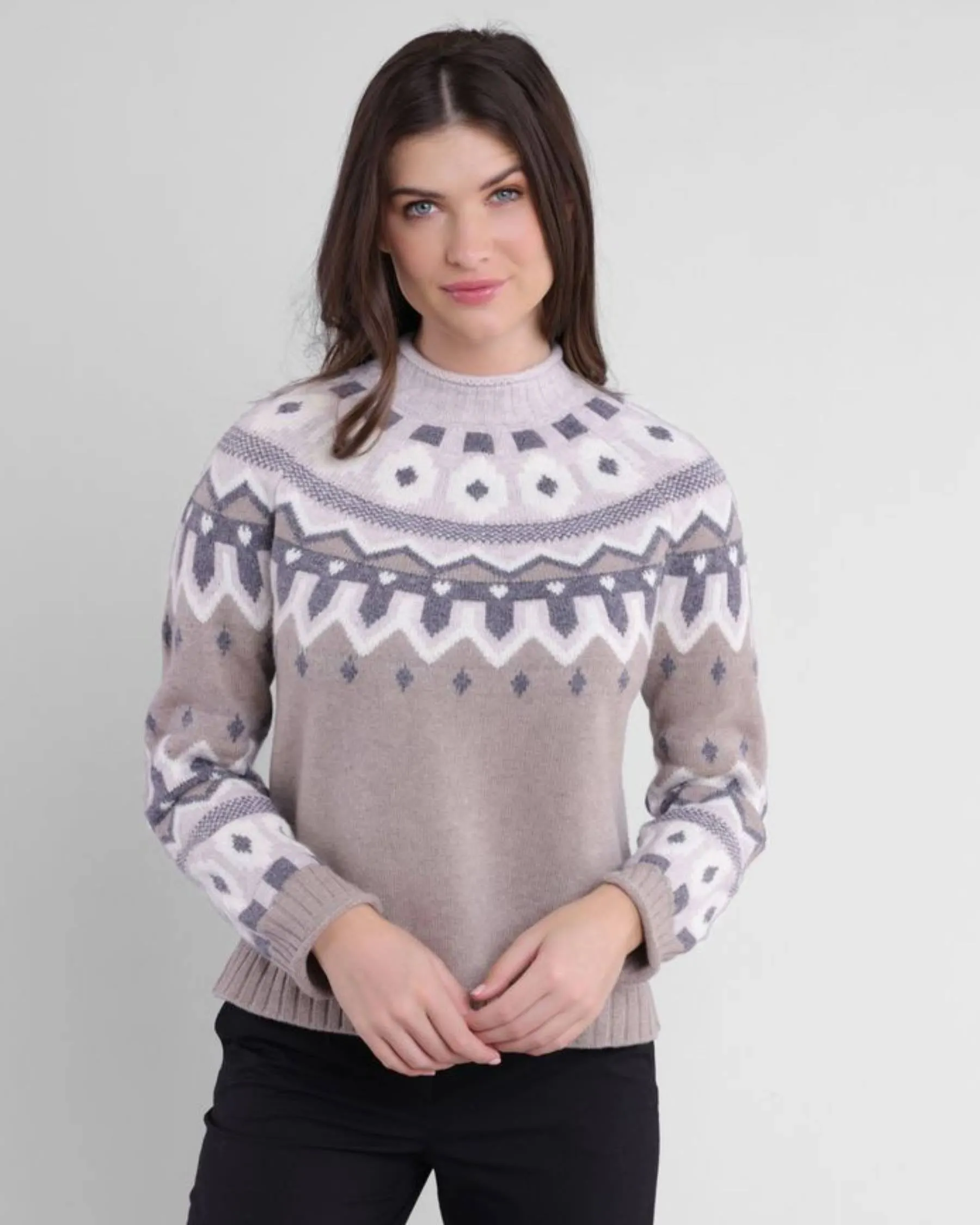 Hollie Fair Isle Crew Combo
