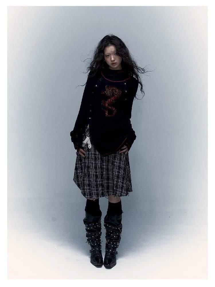 hooded slim stretch bottoming t-shirt