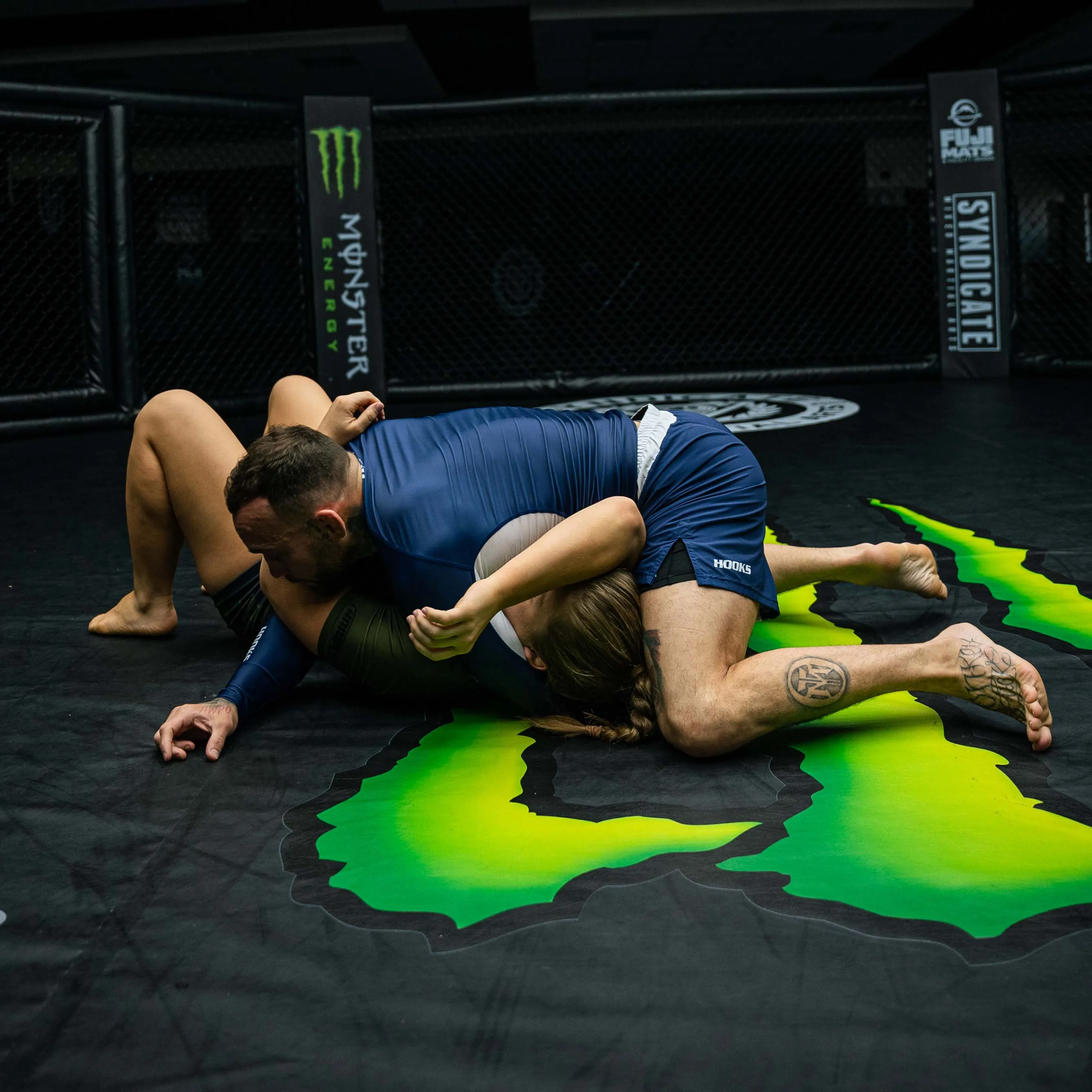 Hooks Fusion BJJ Grappling Shorts - Navy