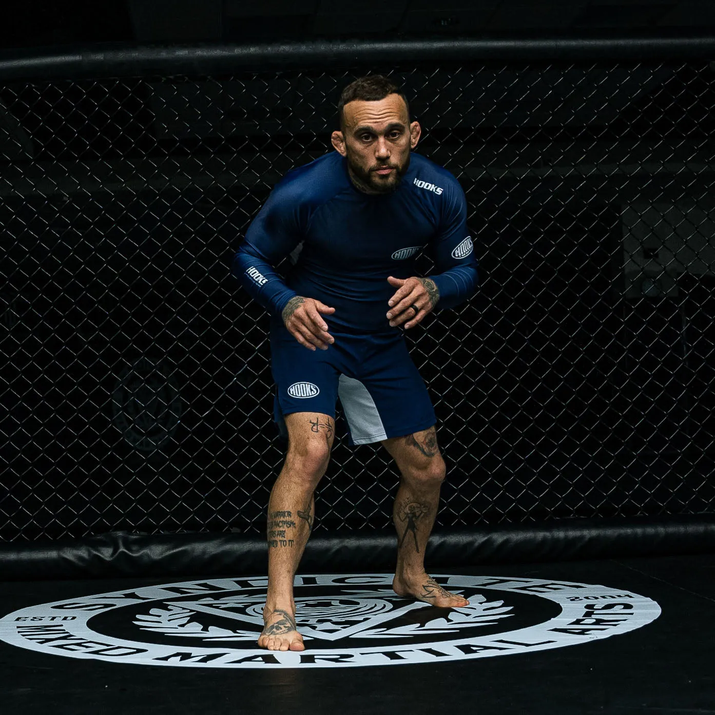 Hooks Fusion BJJ Grappling Shorts - Navy