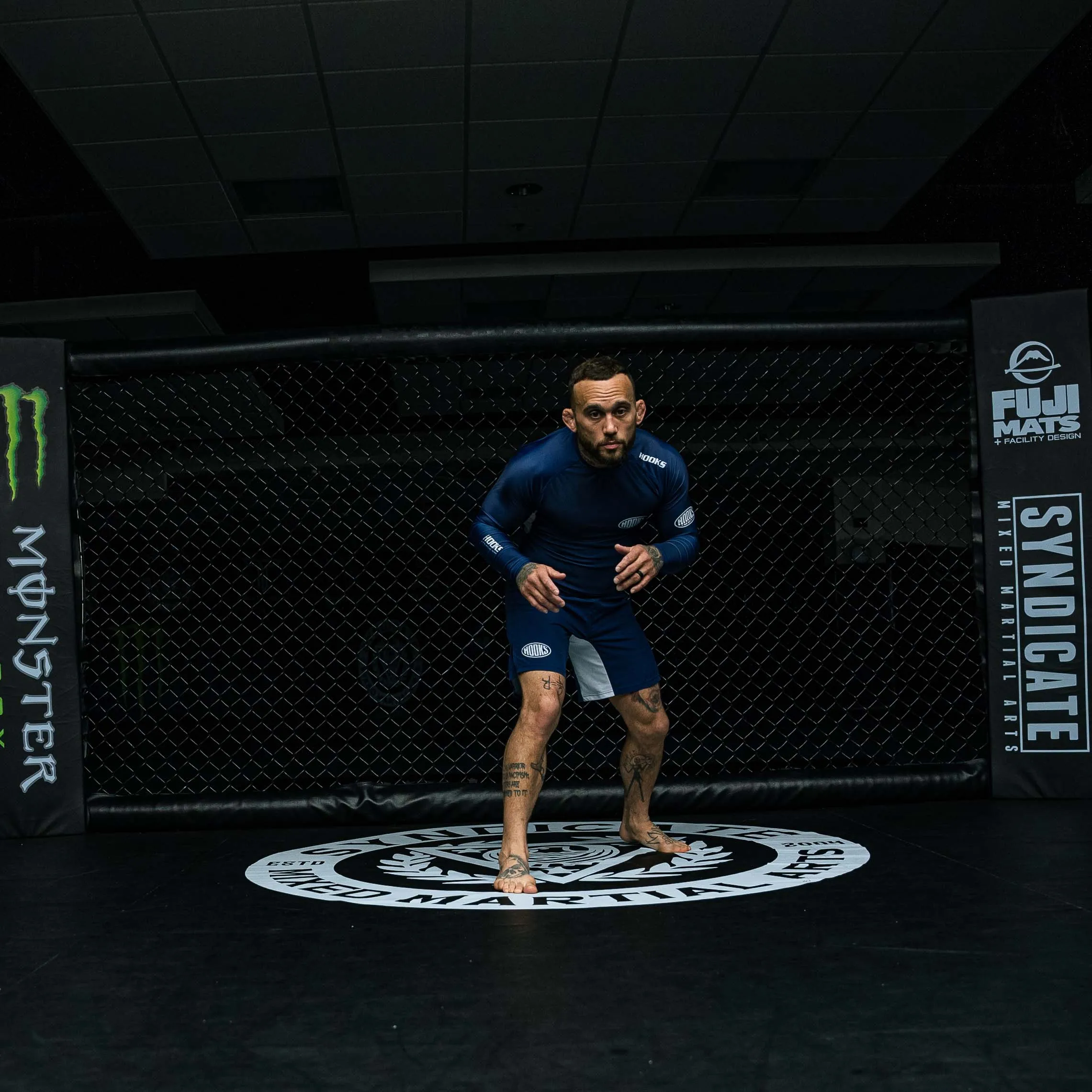 Hooks Fusion BJJ Grappling Shorts - Navy
