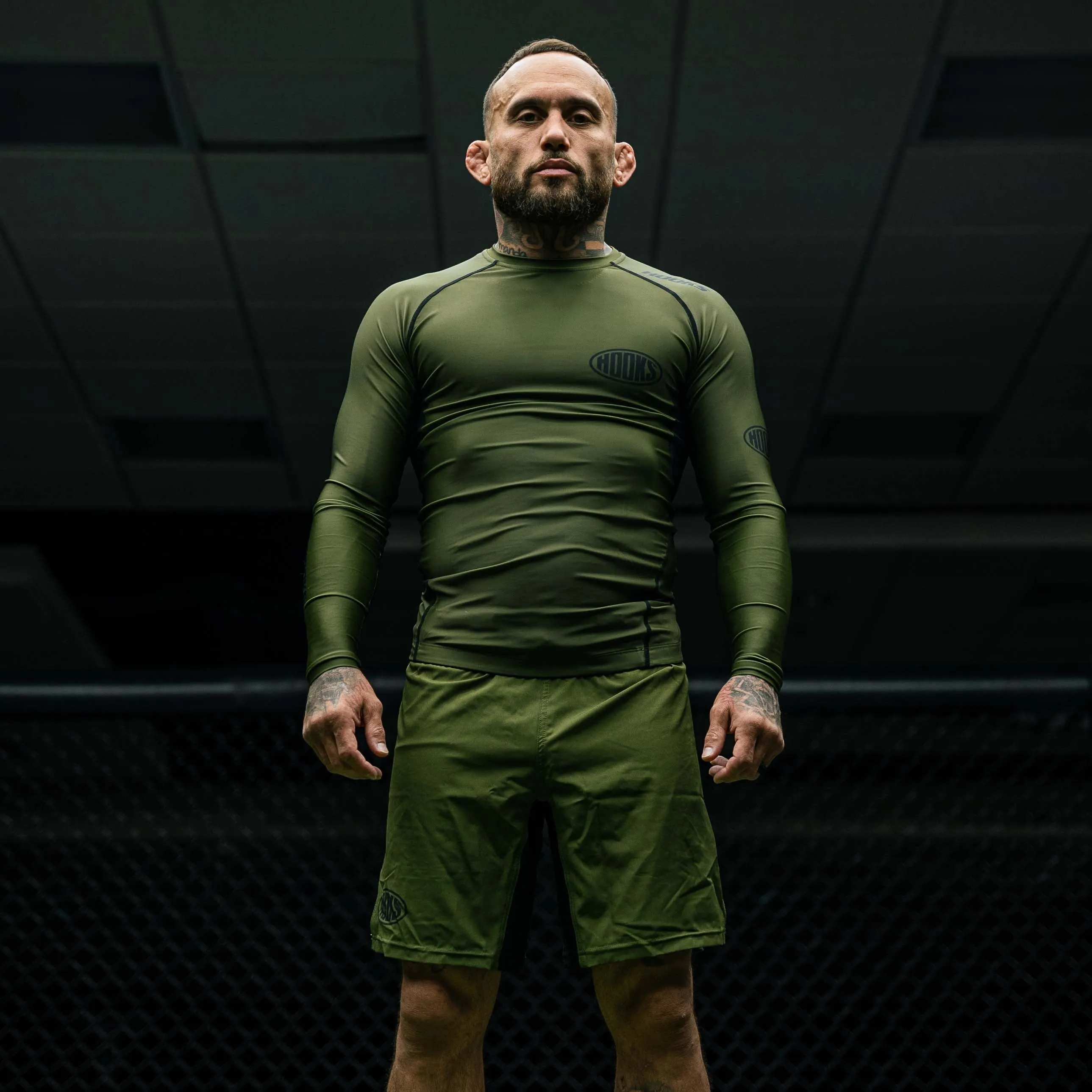 Hooks Fusion BJJ Grappling Shorts - Olive