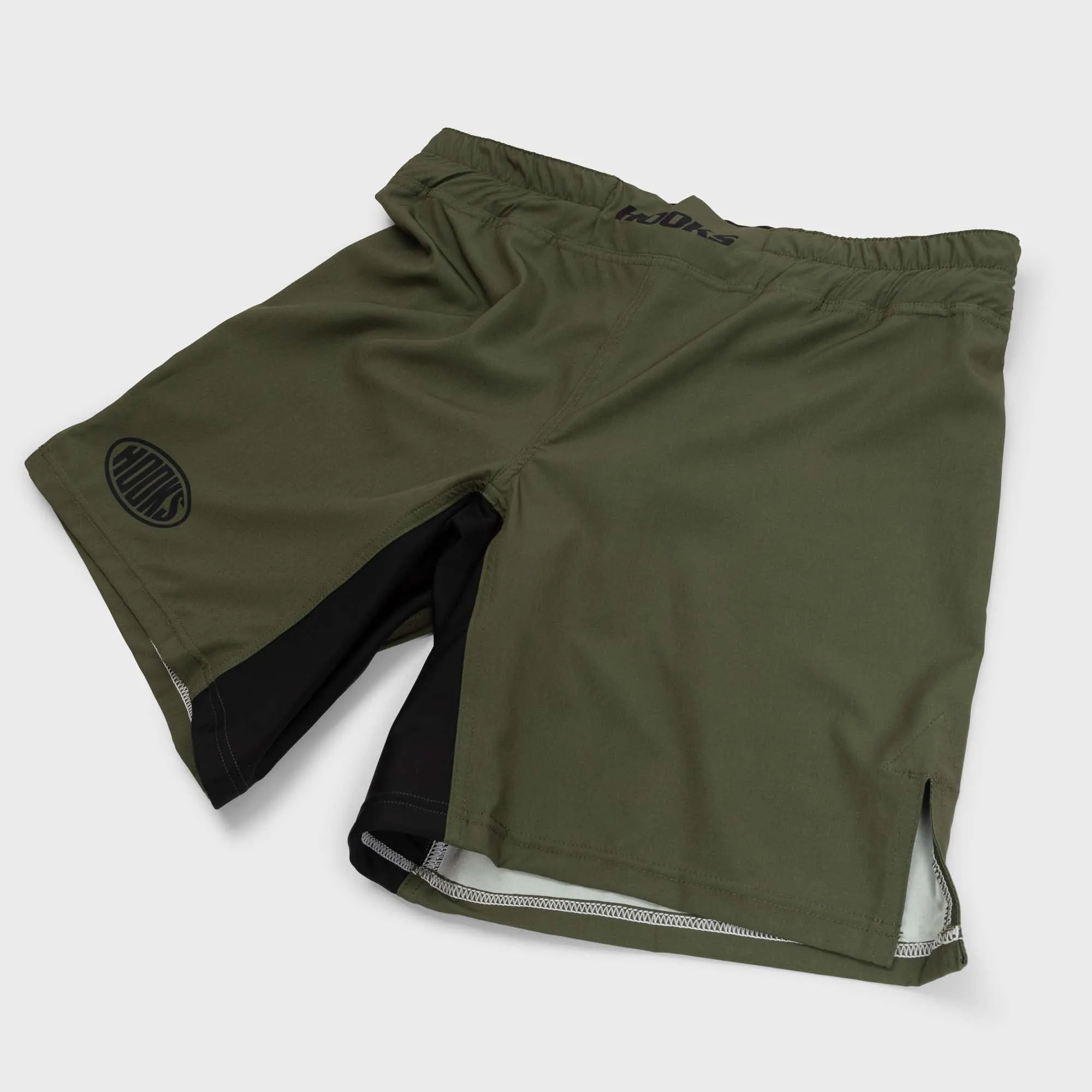 Hooks Fusion BJJ Grappling Shorts - Olive