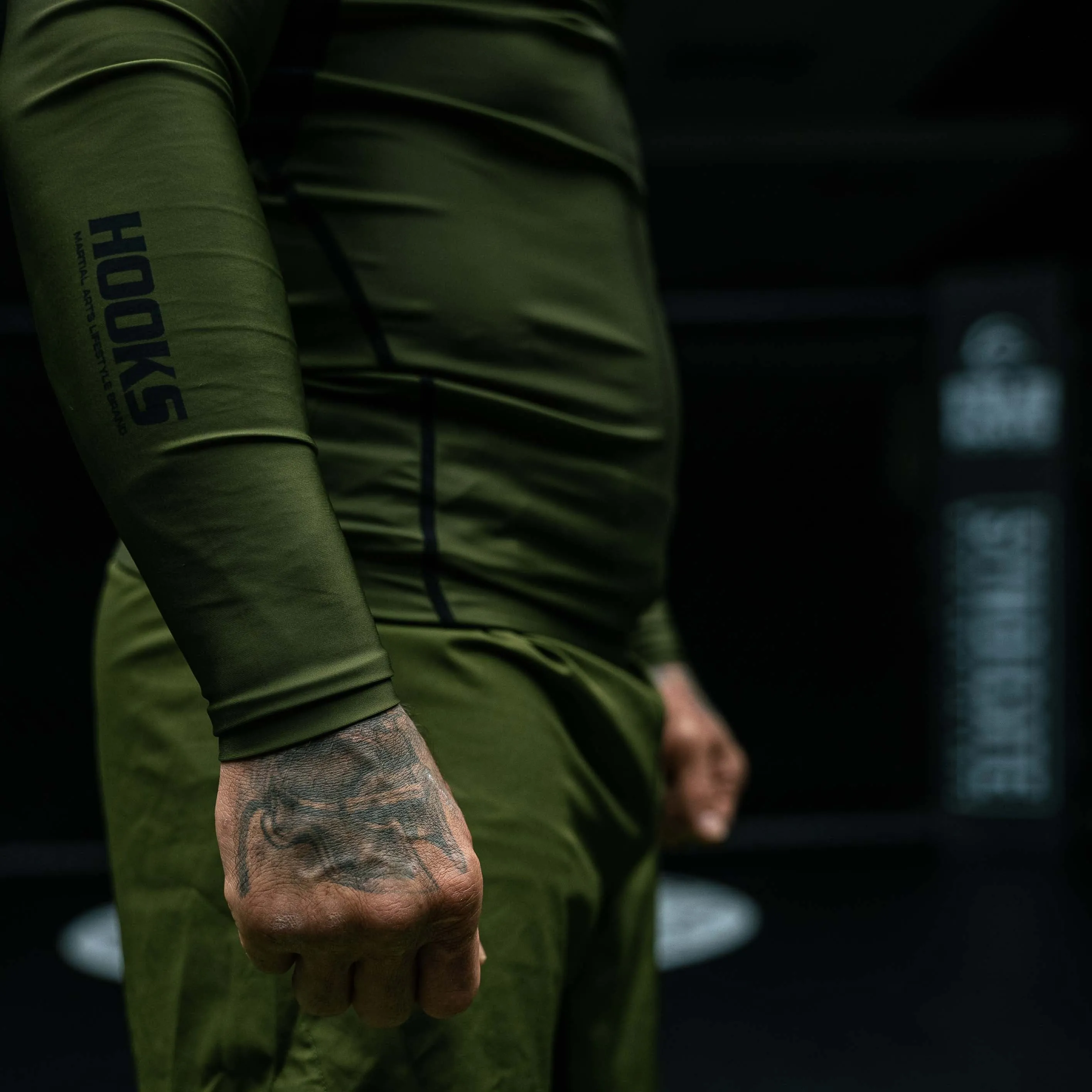 Hooks Fusion BJJ Grappling Shorts - Olive