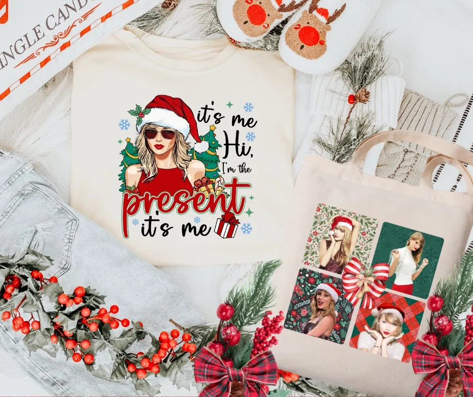 It's Me, I'm The Present NATURAL Tee (FINAL SALE)