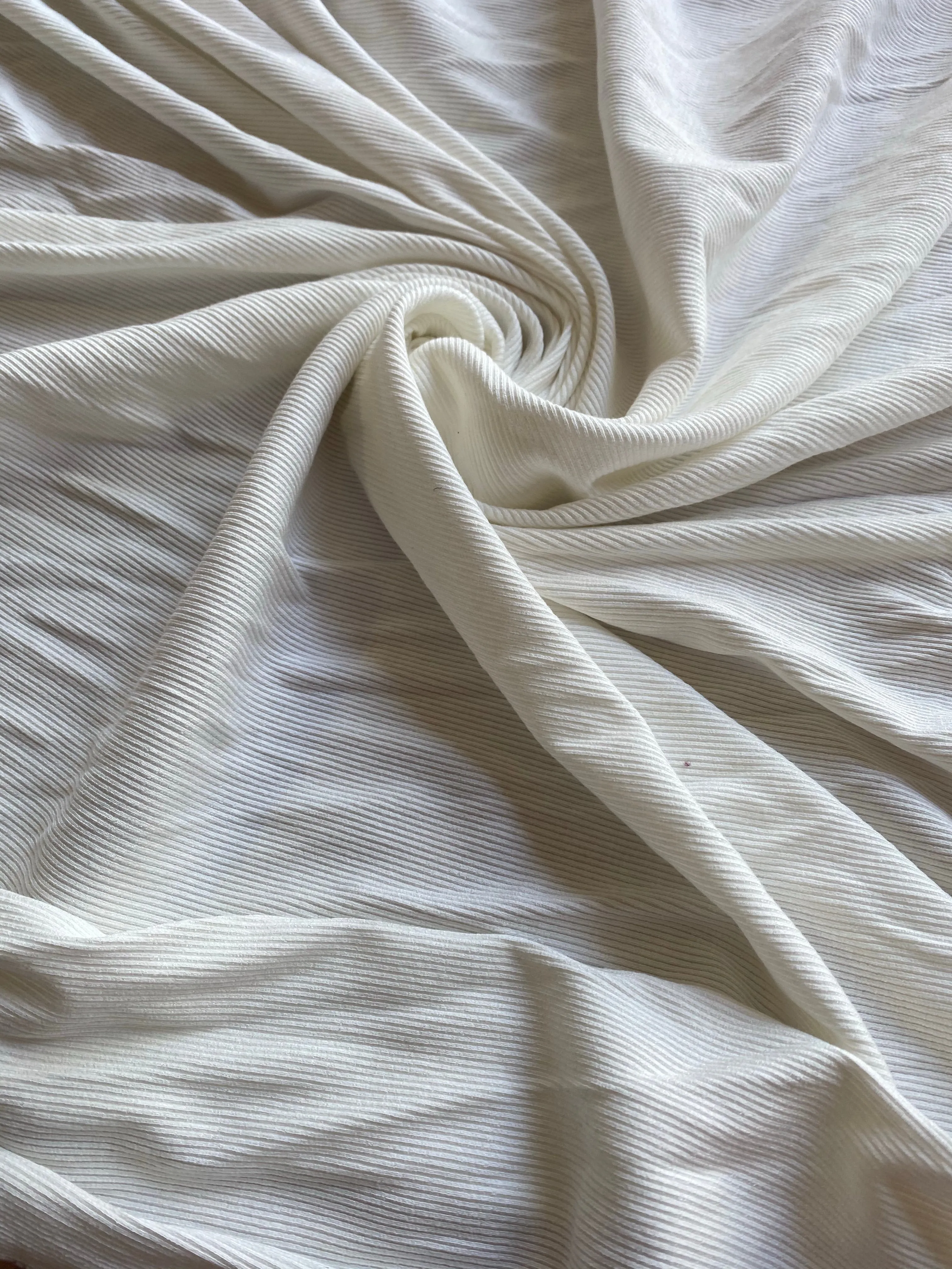 Ivory 1x1 Heavy Ribbed