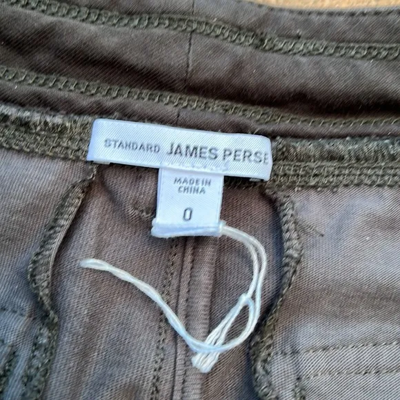James Perse Cotton Tie Waist Camo Print Shorts Size 0