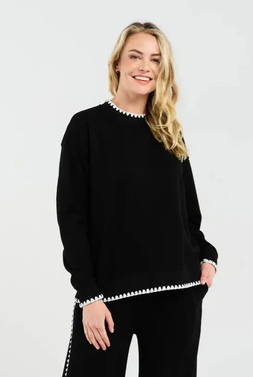 Jamie Lounge Sweatshirt - Black