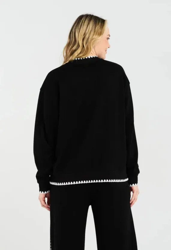 Jamie Lounge Sweatshirt - Black