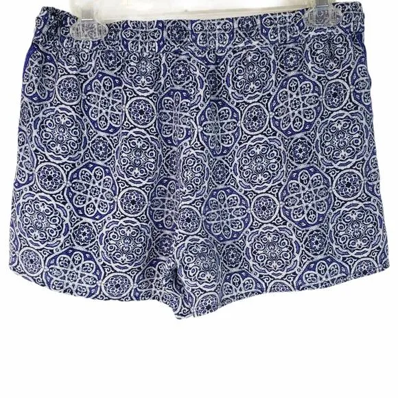 Joie Sinclaire Printed Silk Shorts Size Medium