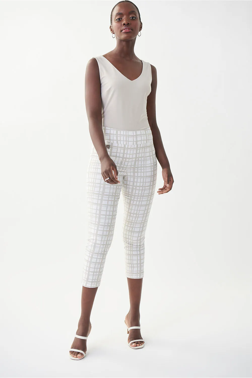 Joseph Ribkoff Cropped Print Pant Jr222259