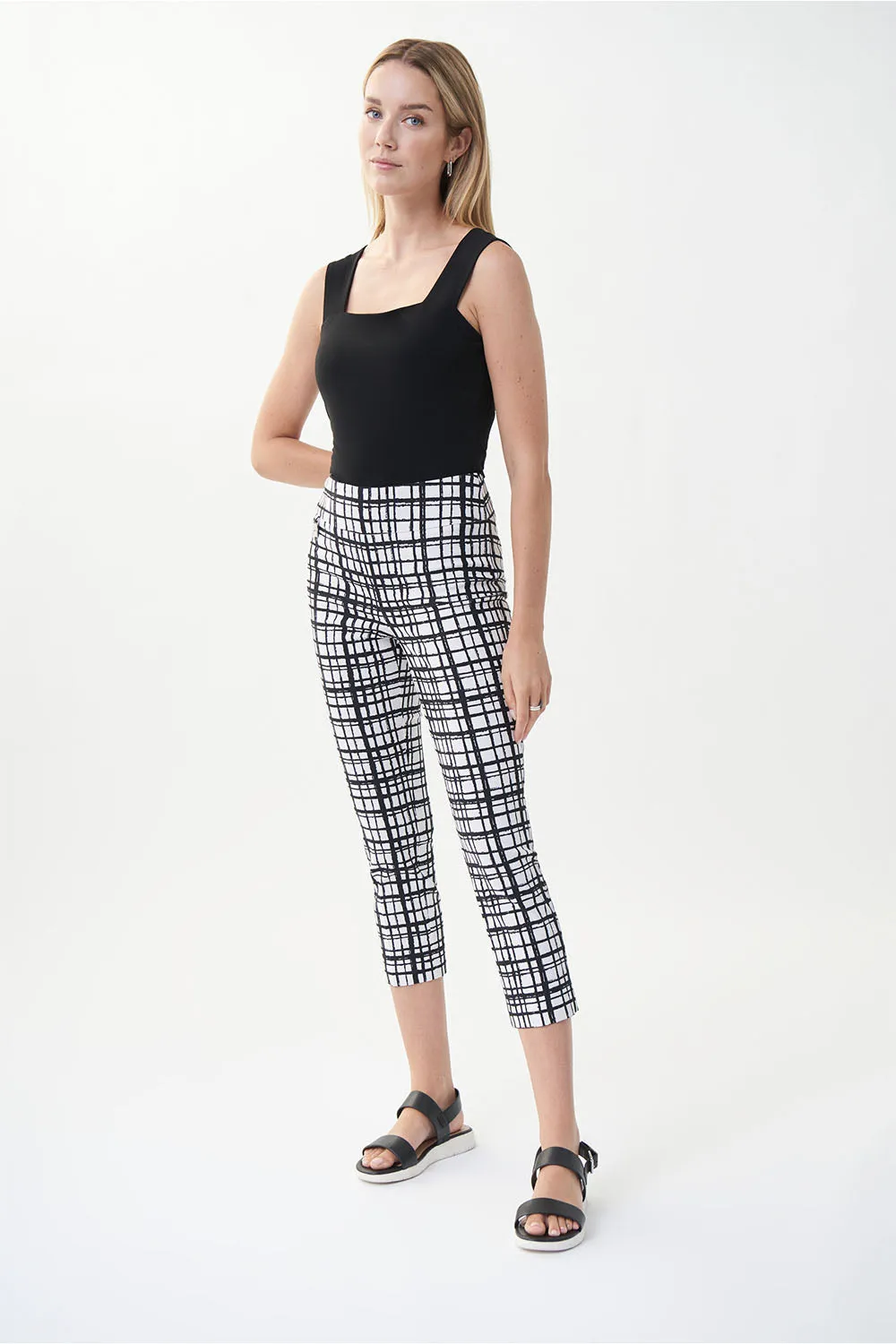 Joseph Ribkoff Cropped Print Pant Jr222259