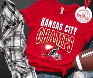 Kansas City Champs Red Tee or Sweatshirt