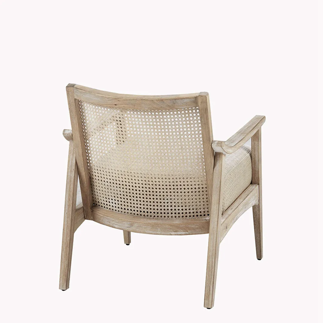 Kelly Cane Back Accent Chair INK IVY