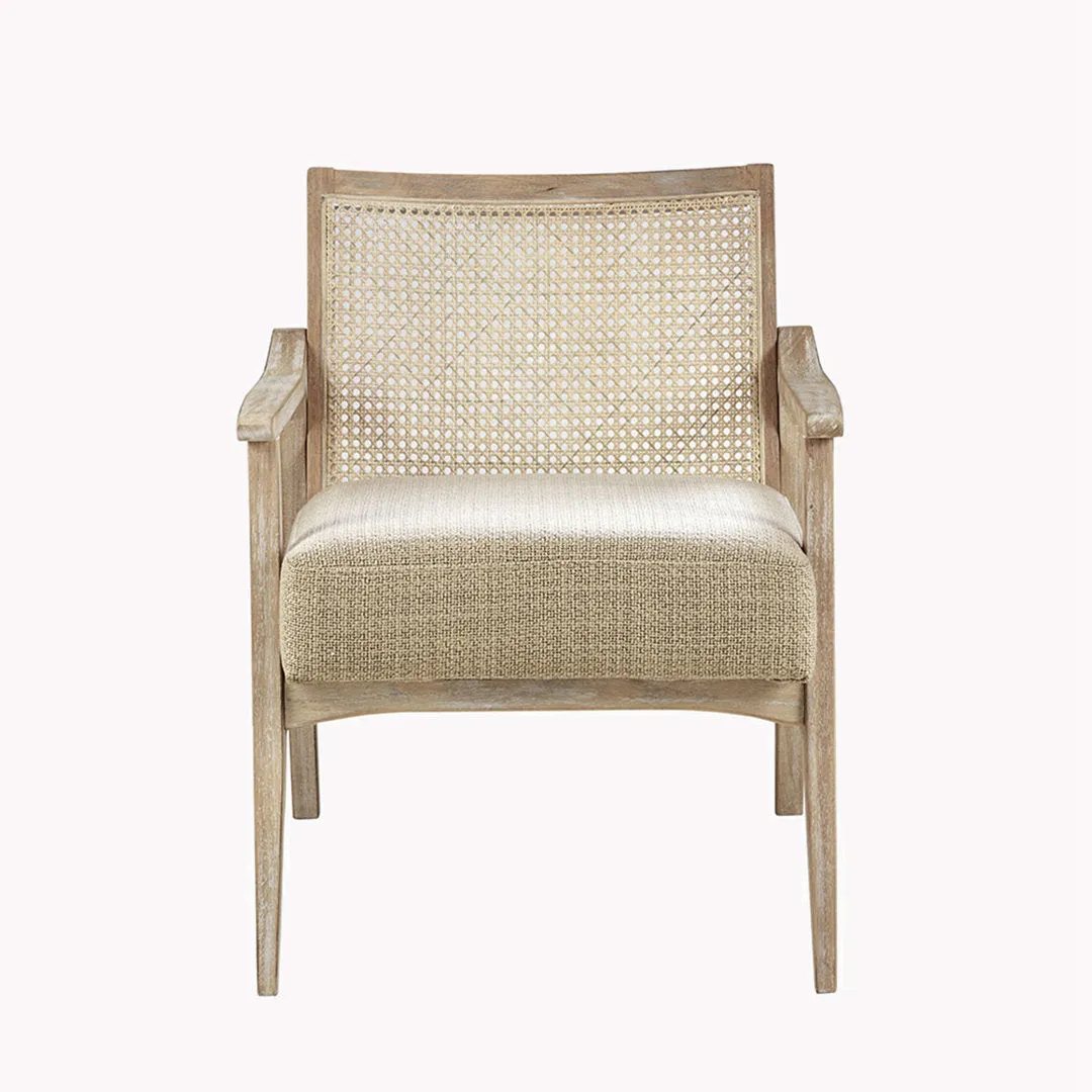 Kelly Cane Back Accent Chair INK IVY