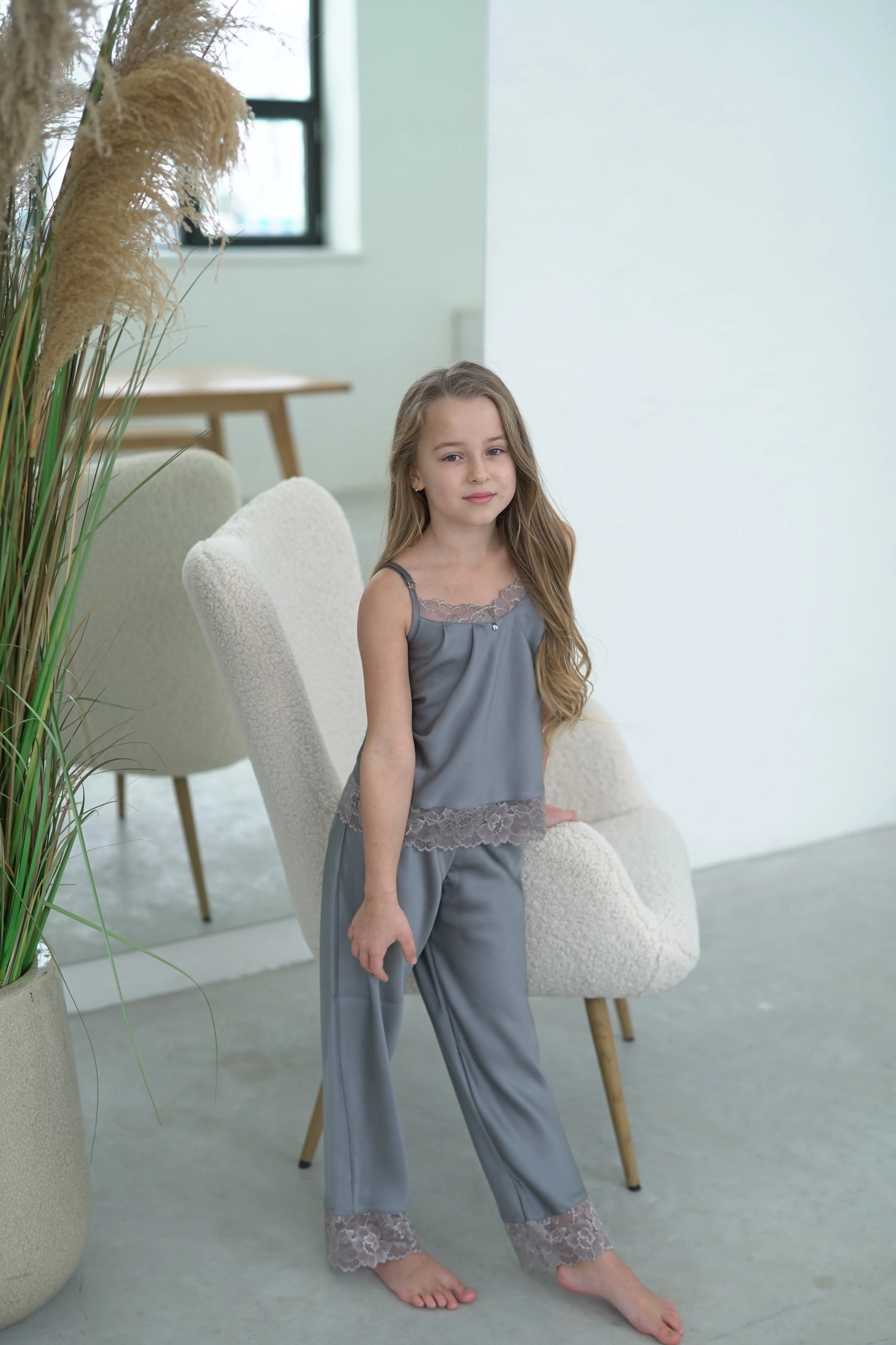Kids pajama "GRAY&GRAY_LONG"