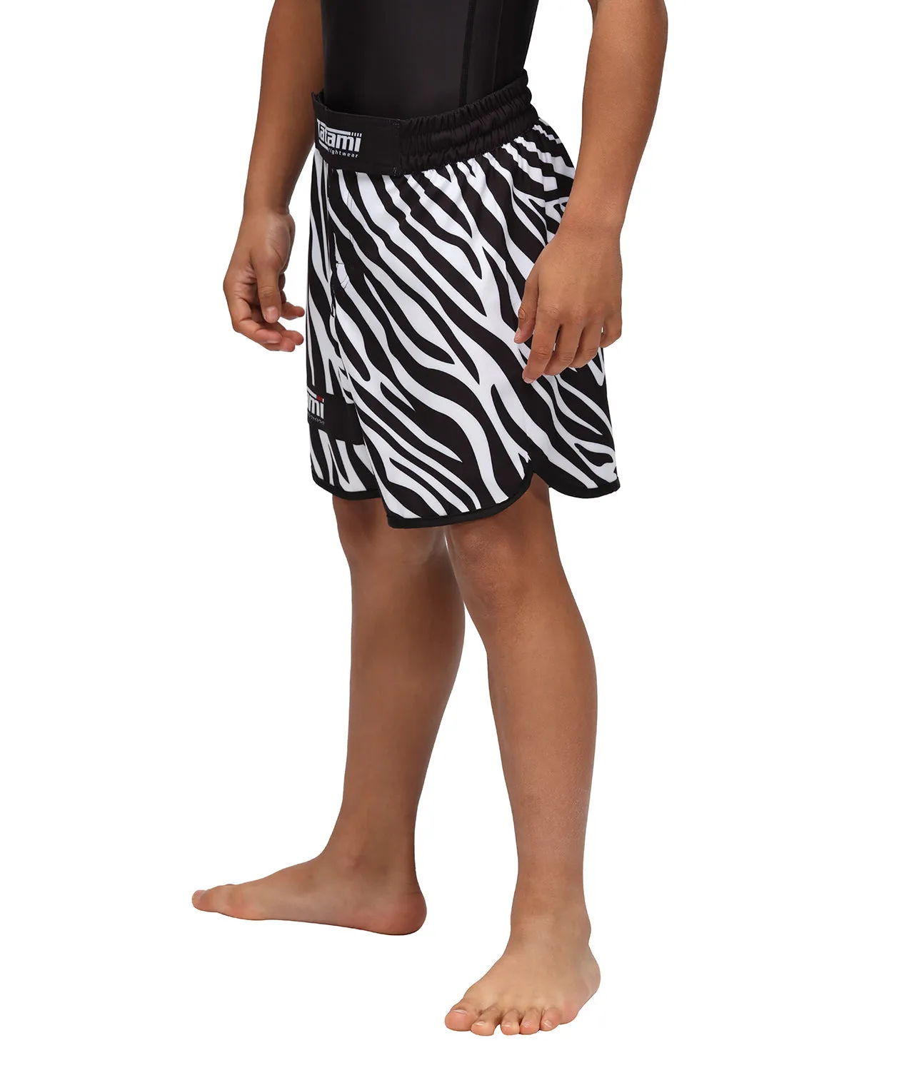 Kids Recharge Grappling Shorts - Zebra
