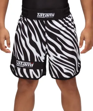 Kids Recharge Grappling Shorts - Zebra