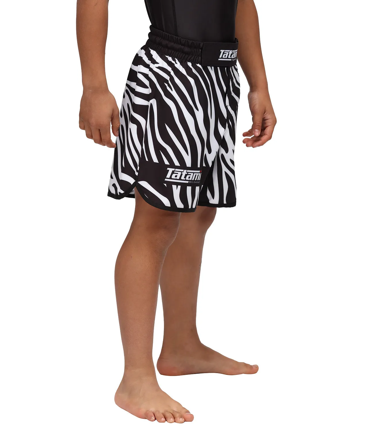 Kids Recharge Grappling Shorts - Zebra