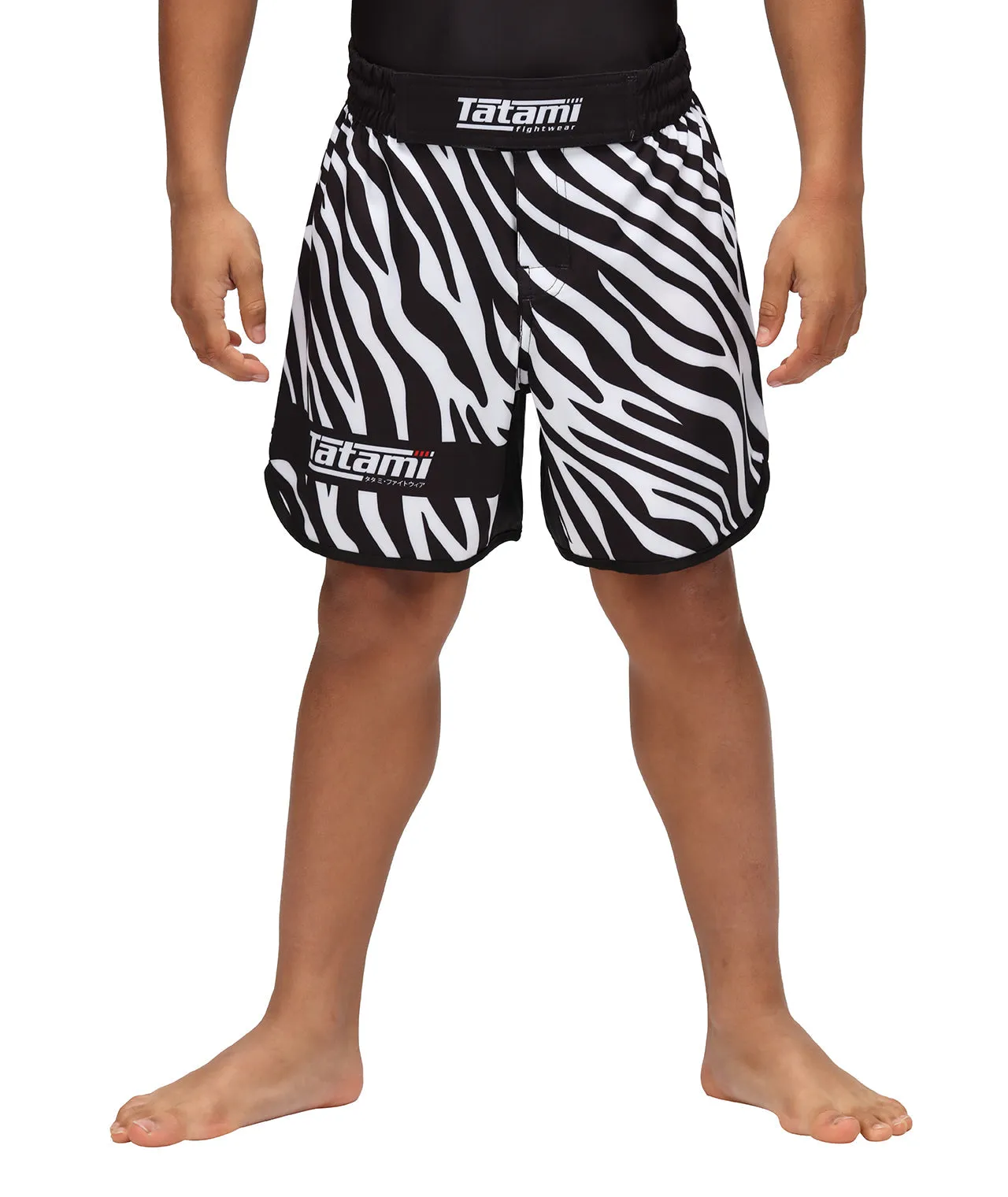 Kids Recharge Grappling Shorts - Zebra