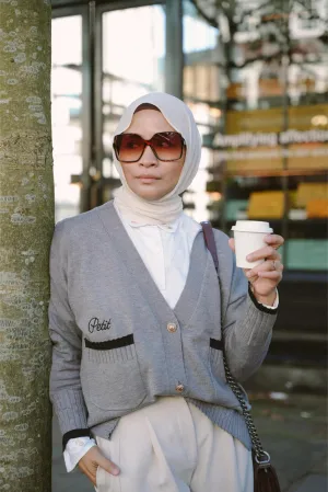 LA SEMAINE CARDIGAN IN GREY