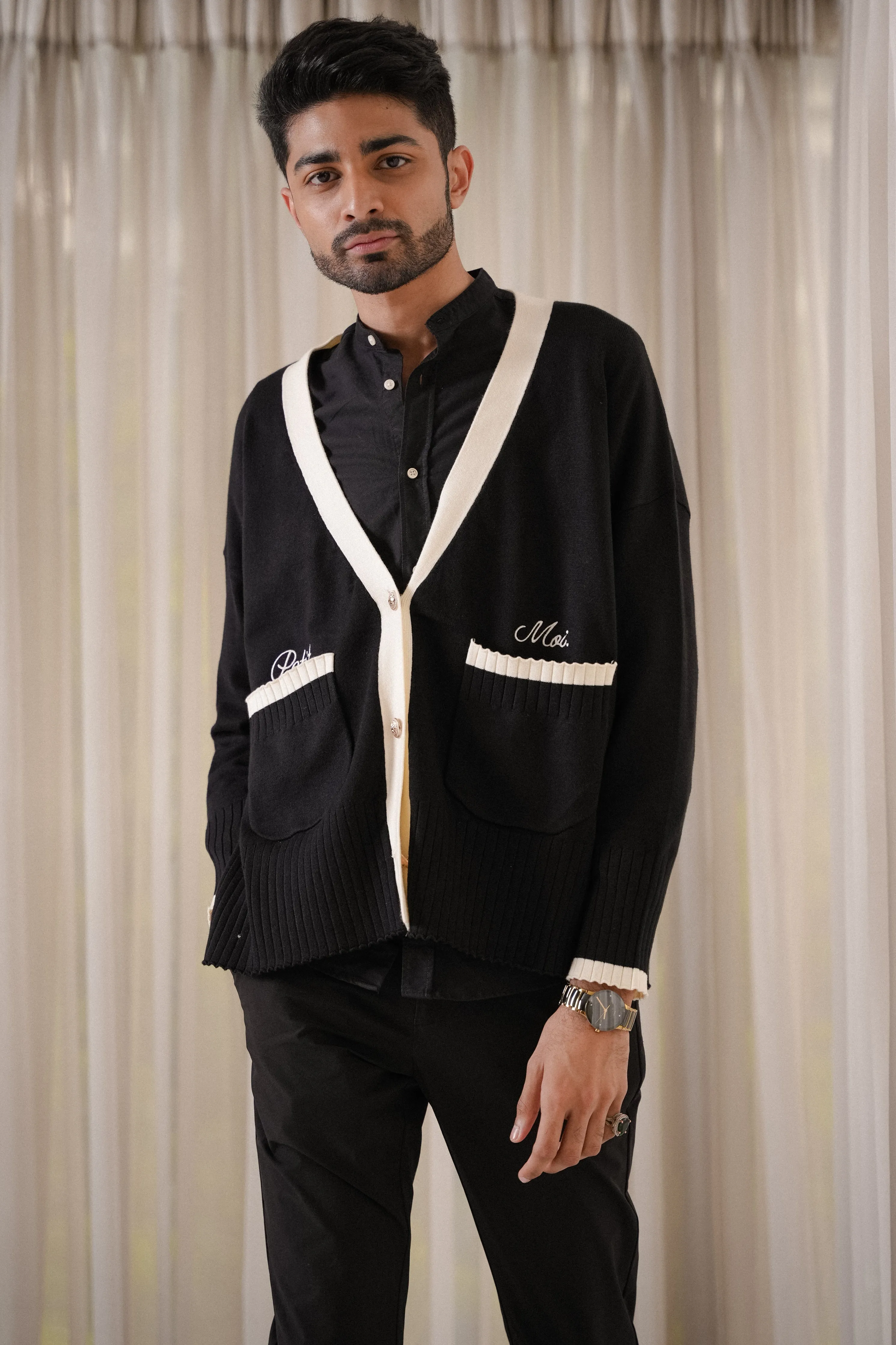 LA SEMAINE CARDIGAN IN NOIR