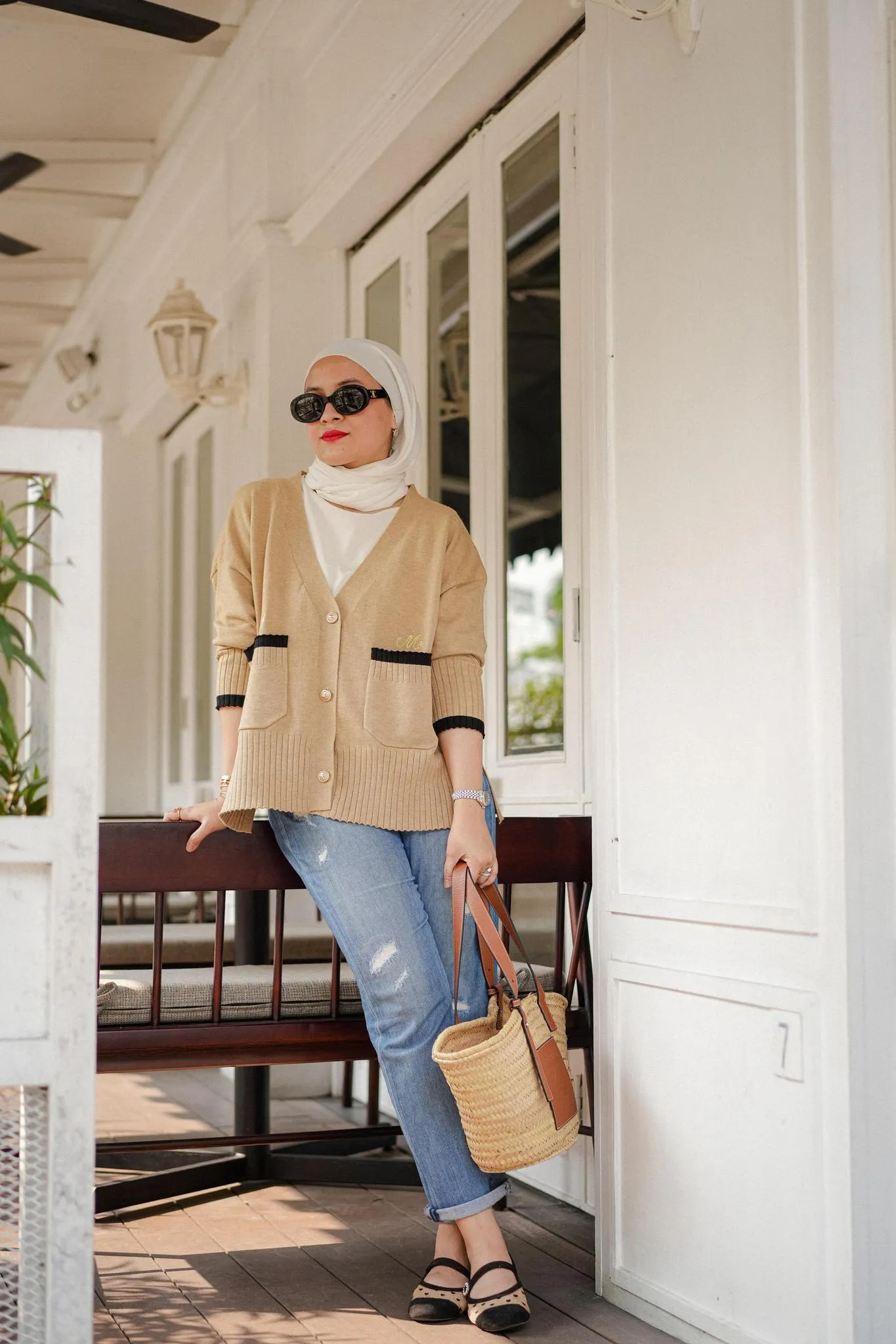 LA SEMAINE CARDIGAN IN TOFFEE