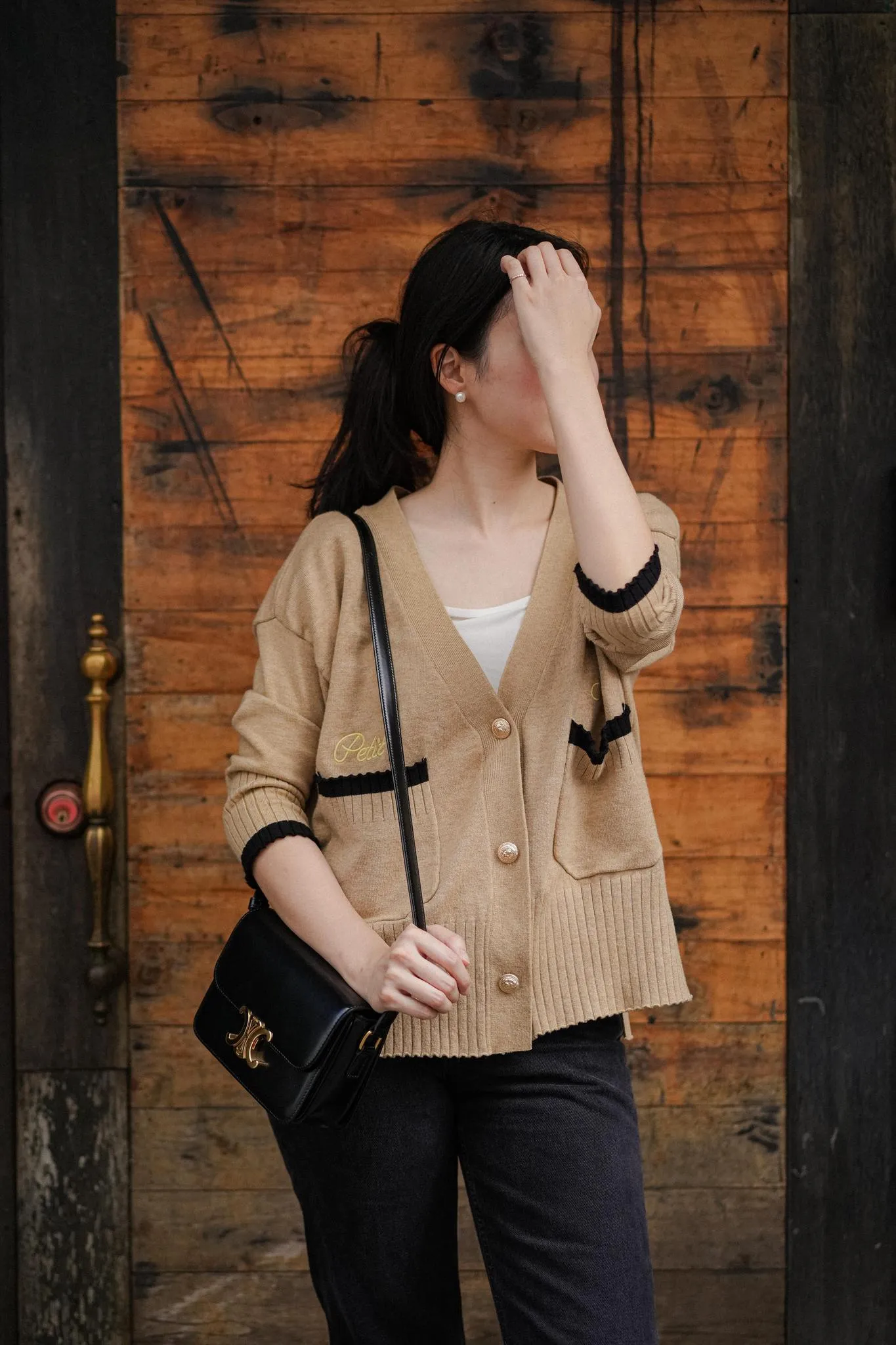 LA SEMAINE CARDIGAN IN TOFFEE