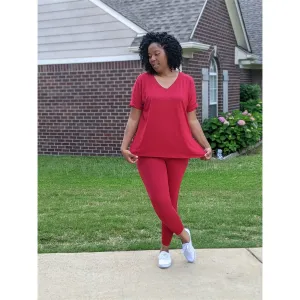 Legging Set (Burgundy)