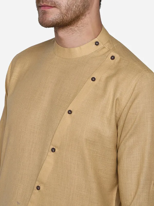 Light Khaki Kurta Set | Azania