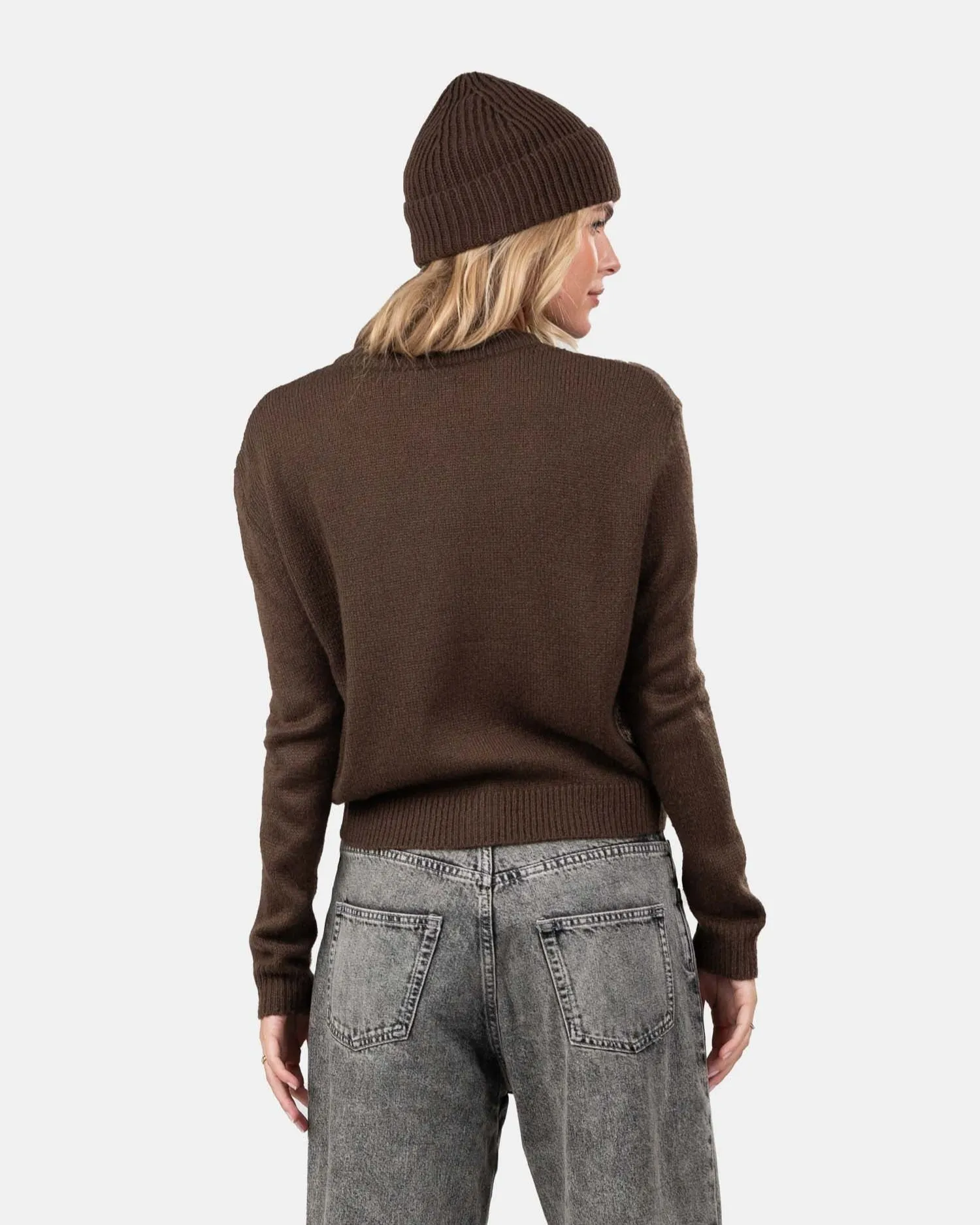 Light Weight Cardigan Brown