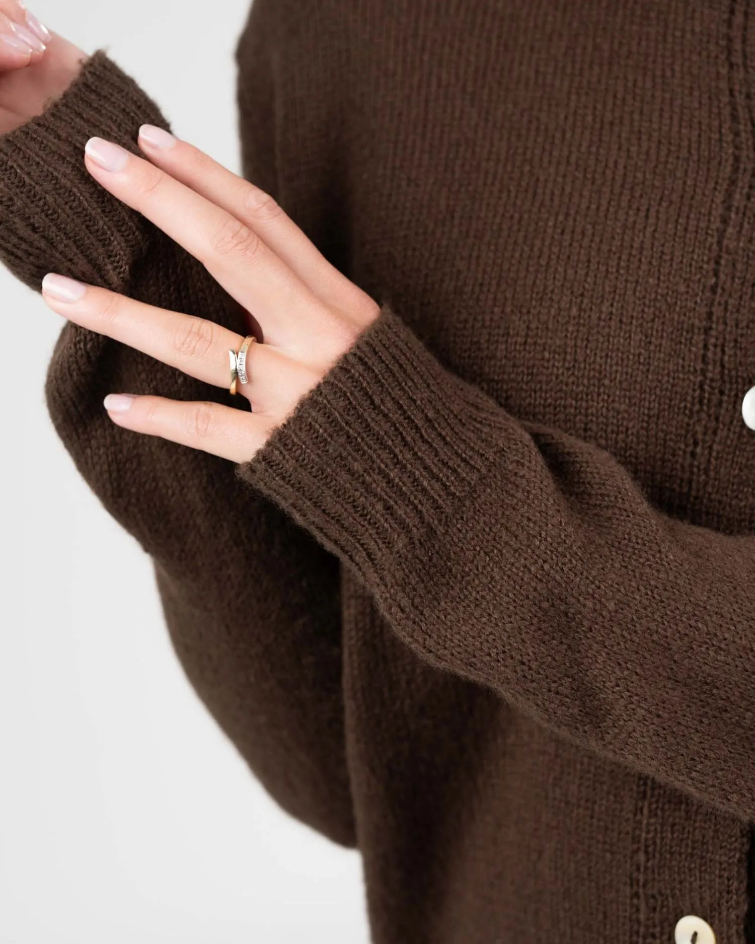 Light Weight Cardigan Brown