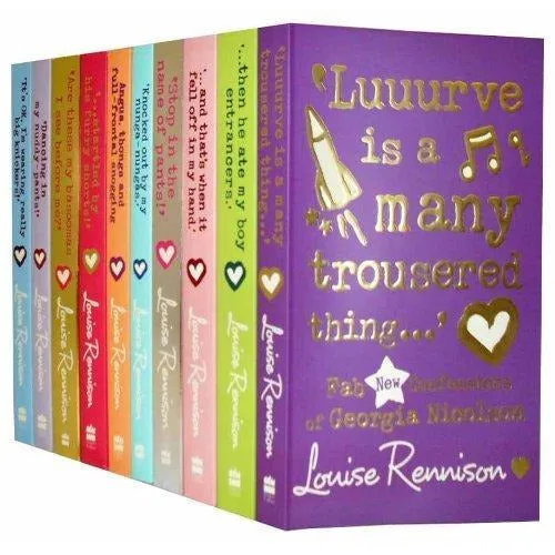 Louise Rennison Collection 10 Books Set Georgia Nicolson Series