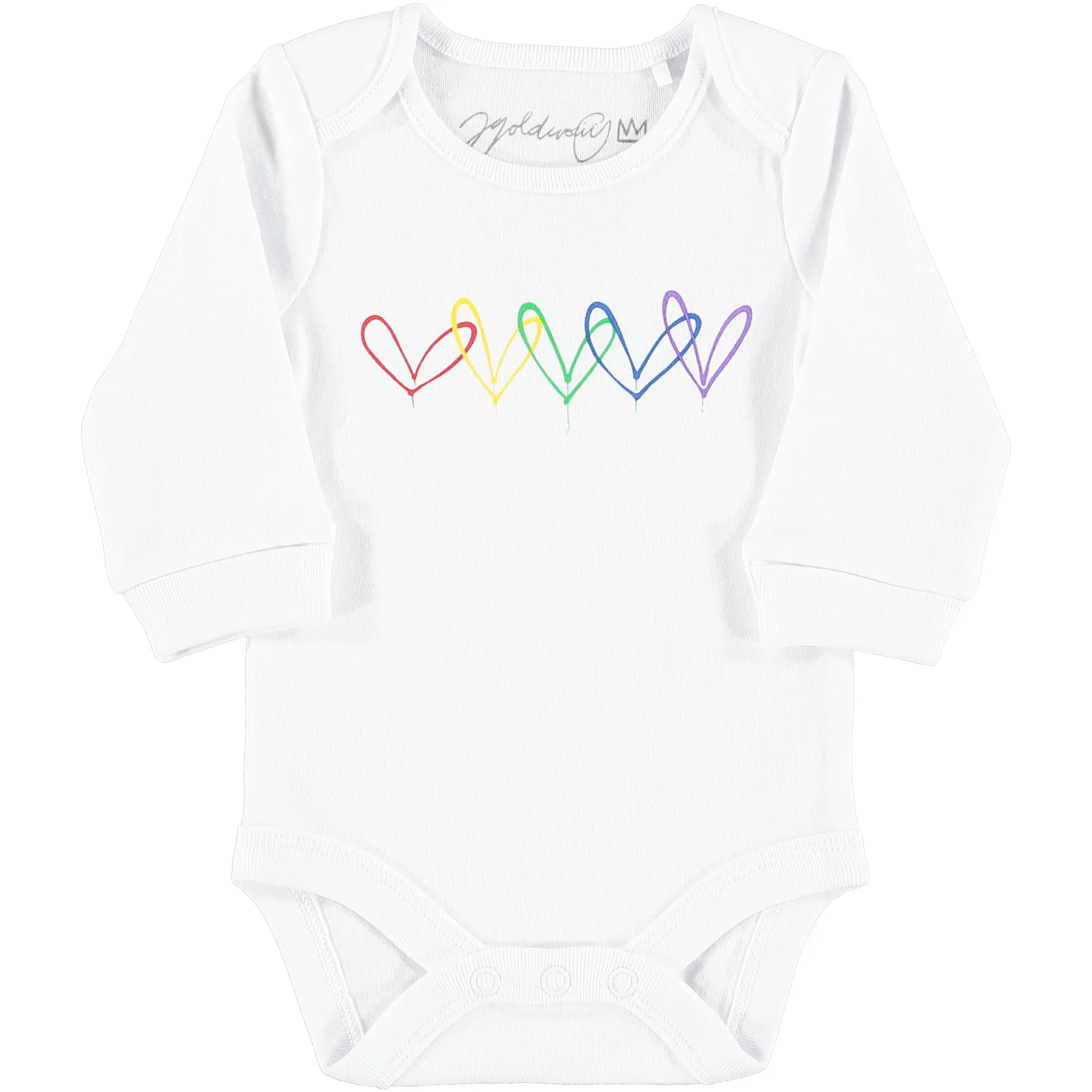 #Lovewall organic baby bodysuit set - James Goldcrown x From Babies with Love
