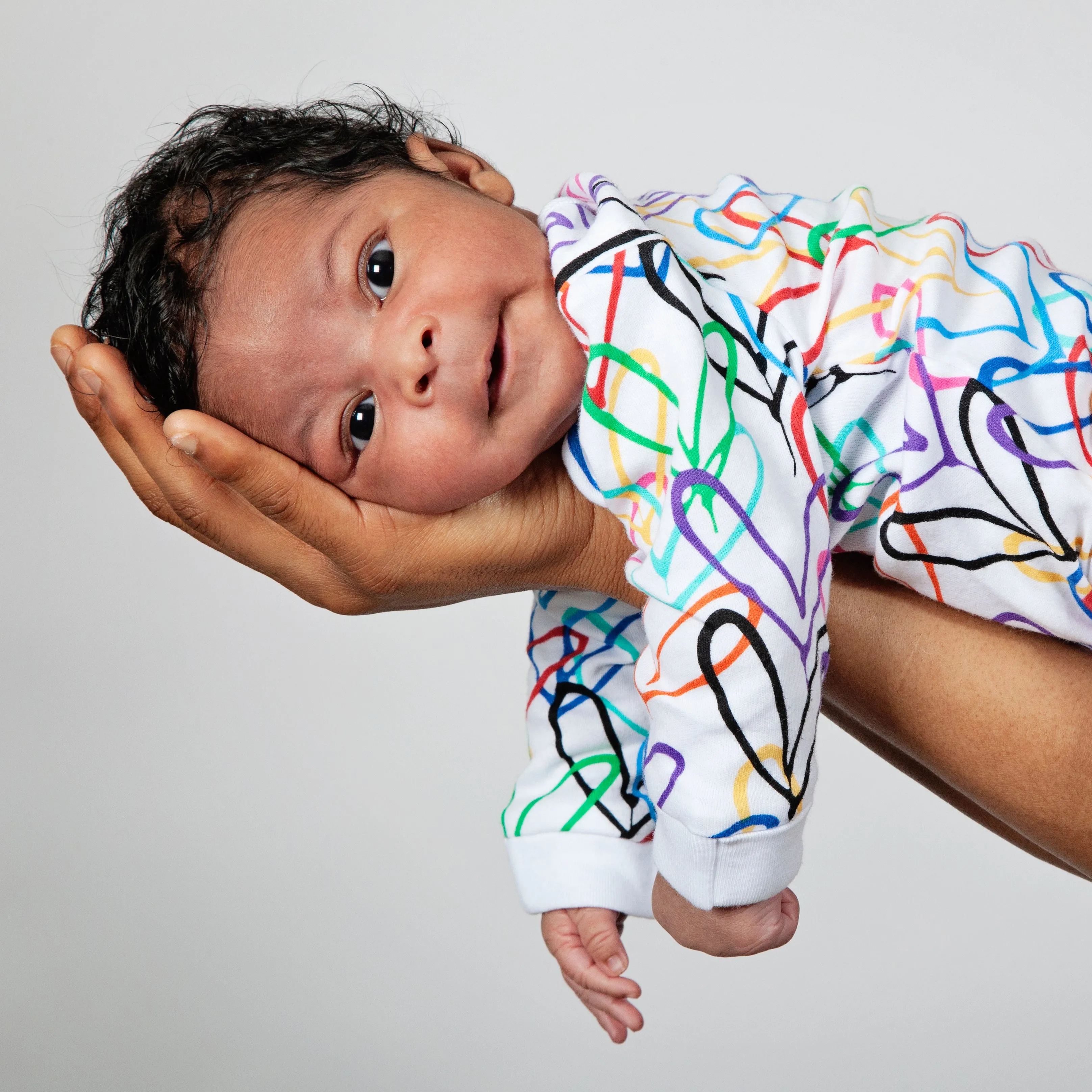 #Lovewall organic baby bodysuit set - James Goldcrown x From Babies with Love