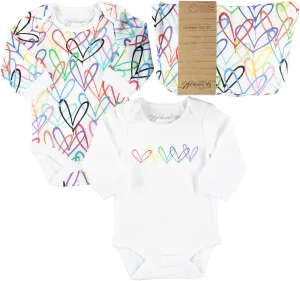 #Lovewall organic baby bodysuit set - James Goldcrown x From Babies with Love