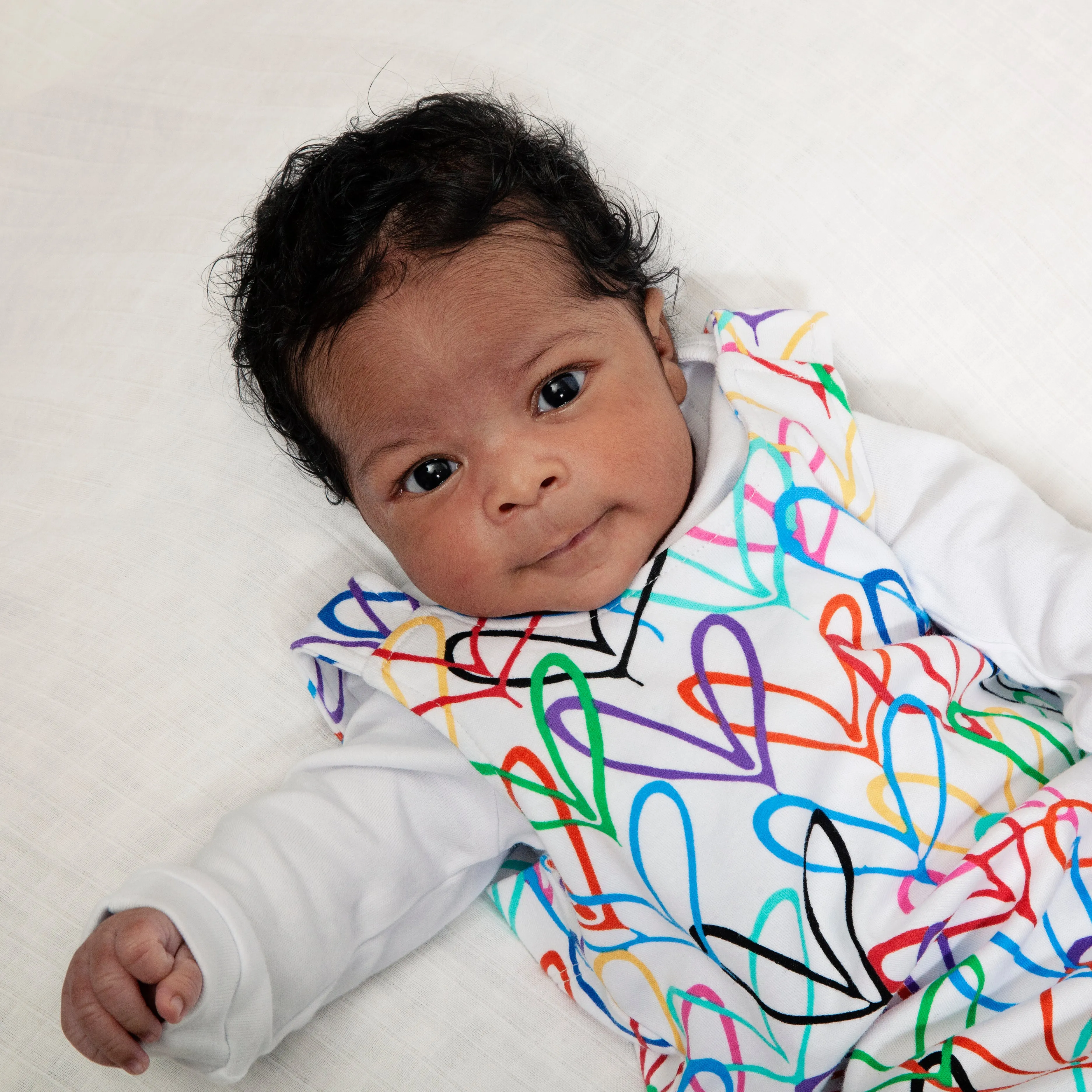 #Lovewall organic baby dungarees and hoodie gift set - James Goldcrown x From Babies with Love
