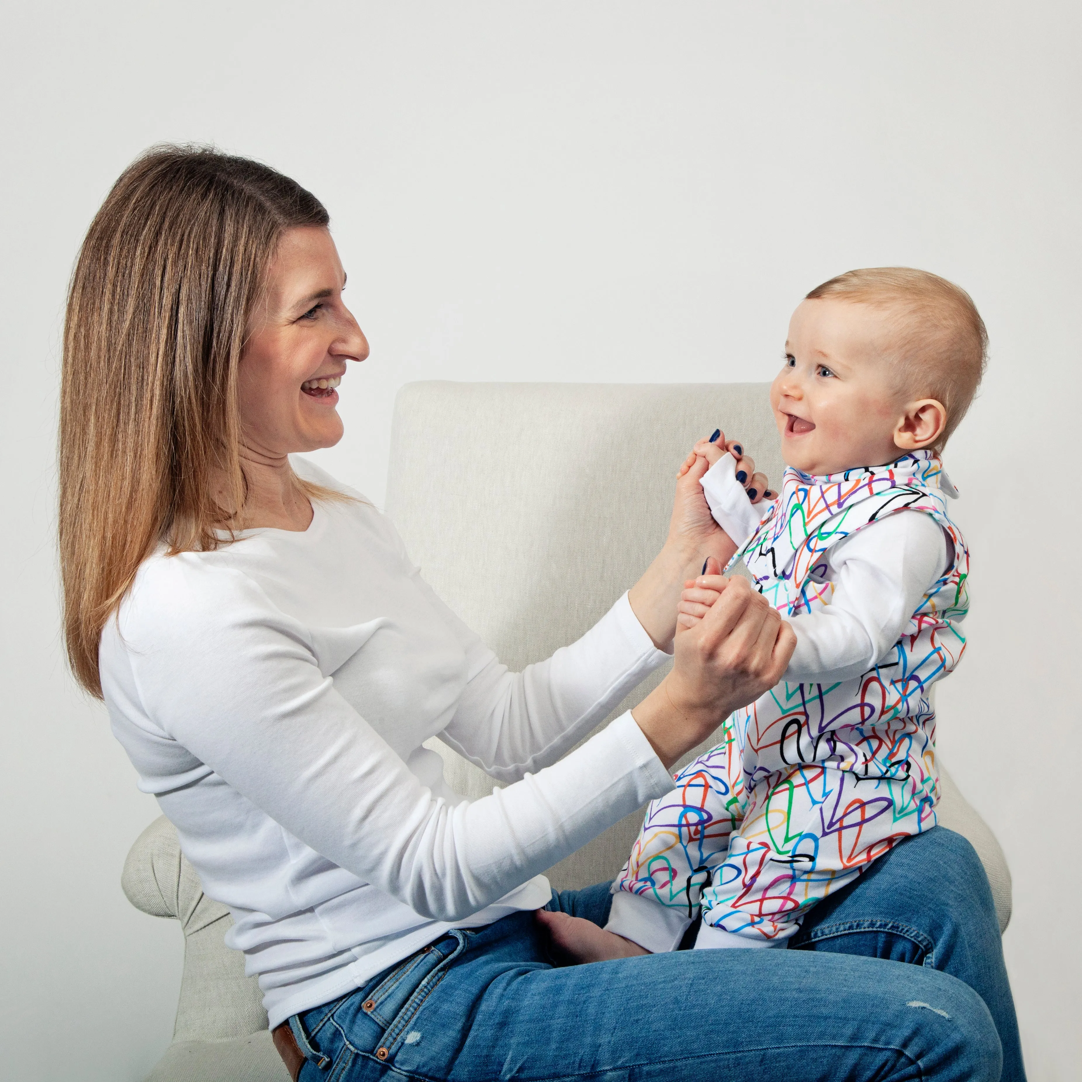 #Lovewall organic baby dungarees and hoodie gift set - James Goldcrown x From Babies with Love