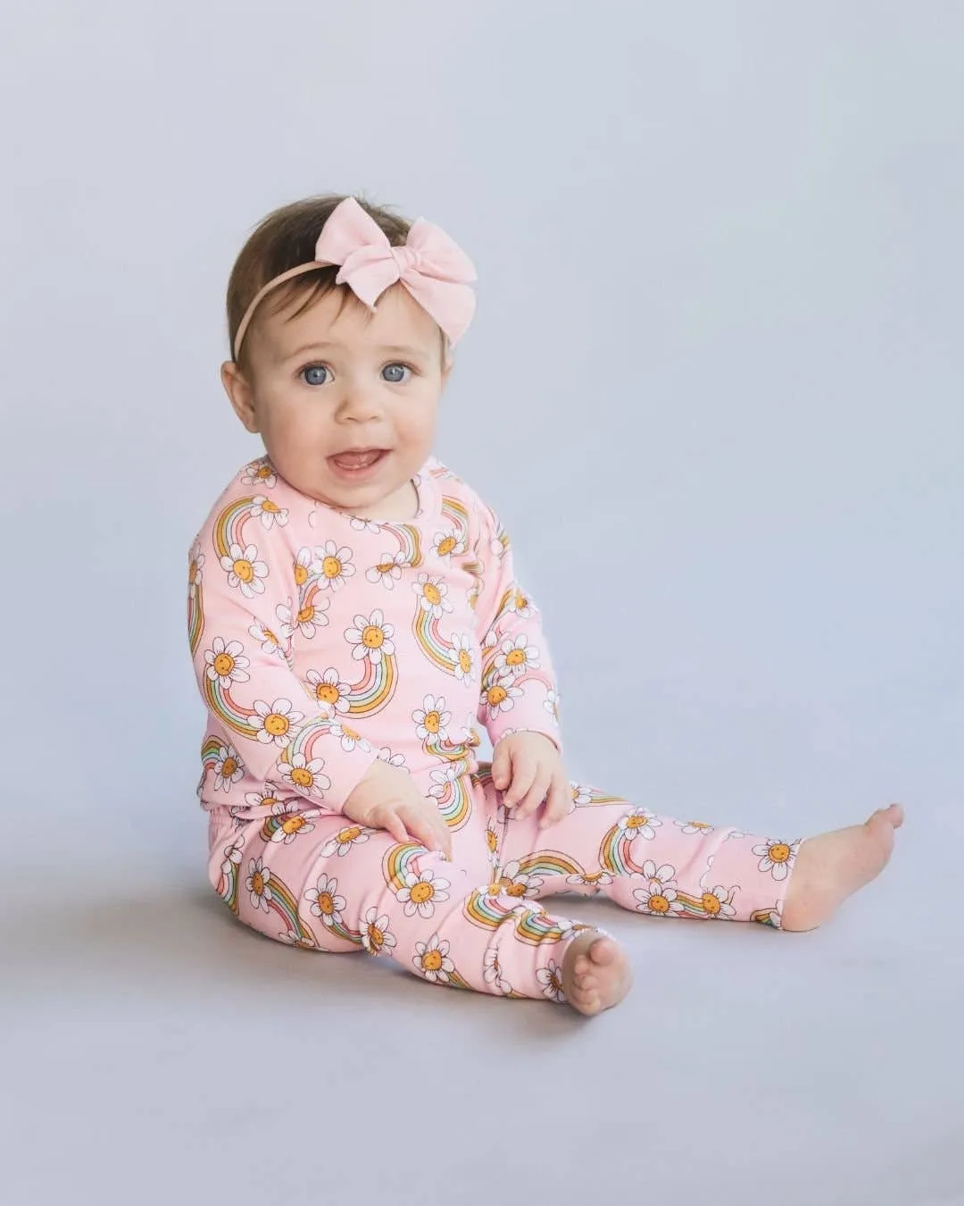 Lucky Panda Kids - Lounge Set | Retro Rainbow: 4T