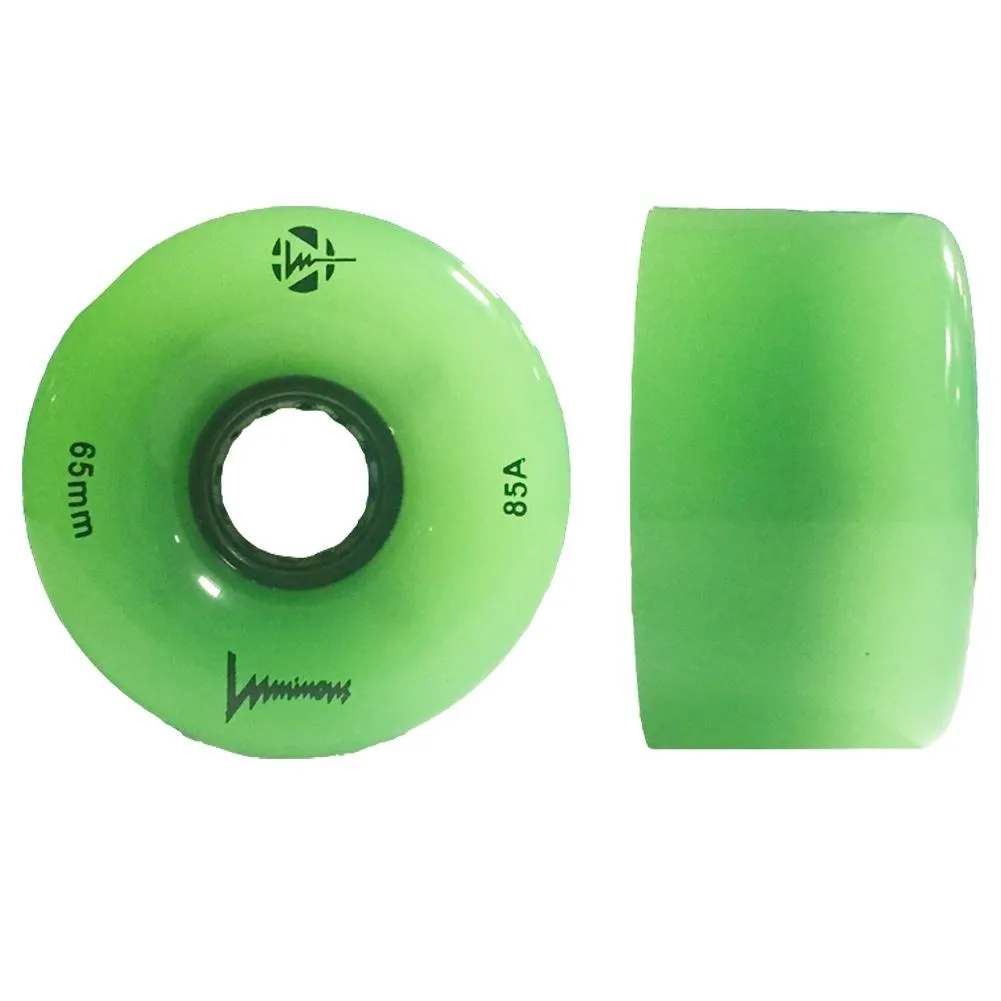 Luminous LED Cruiser Wheels Glow 65mm 85a 4pk