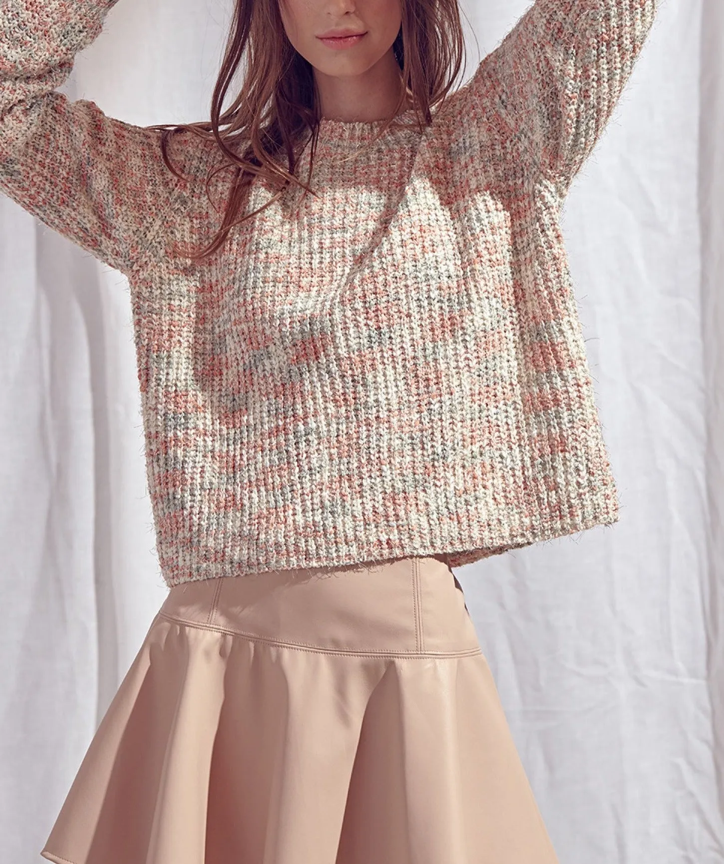 Lurex Boat Neck Sweater