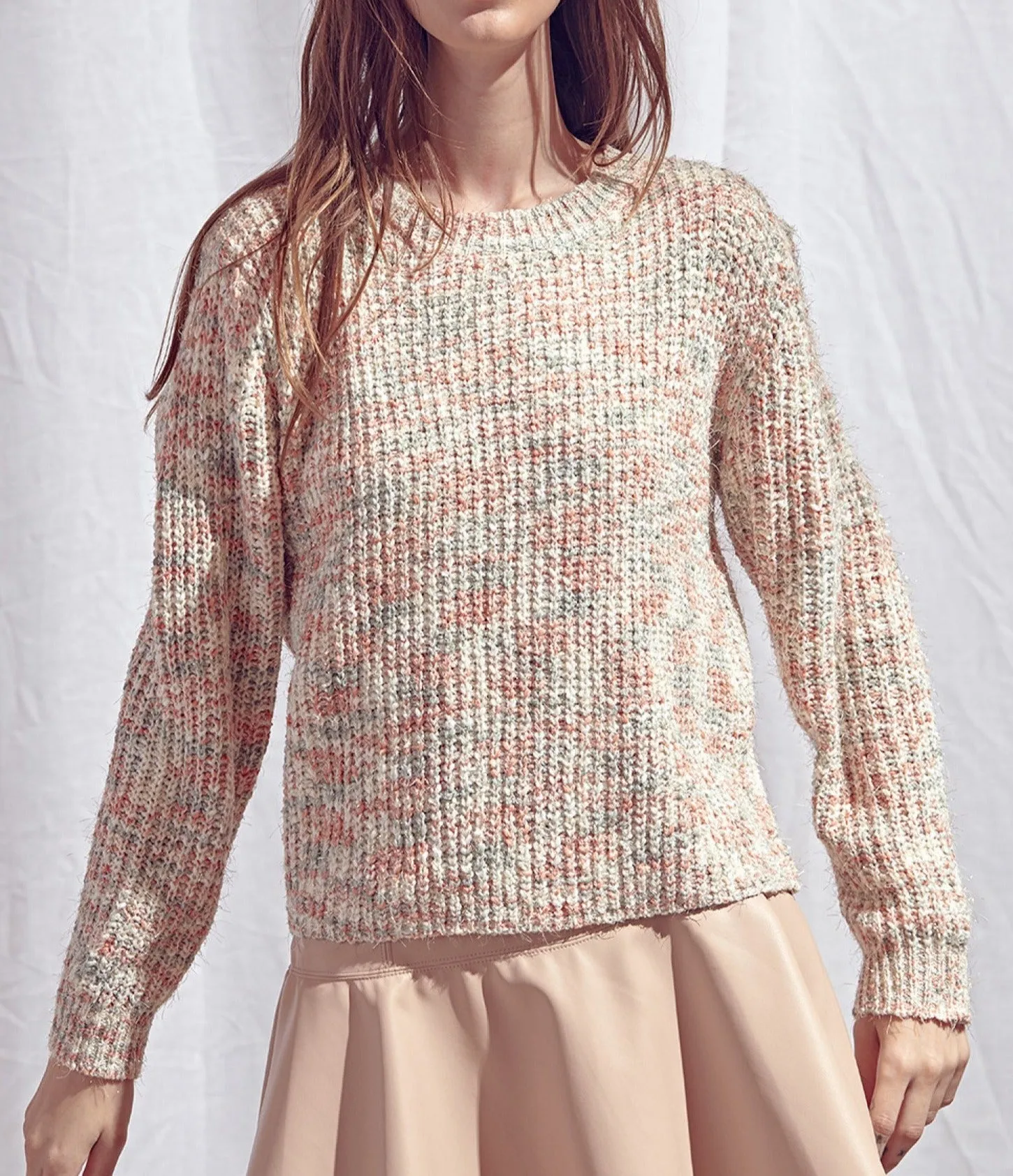 Lurex Boat Neck Sweater