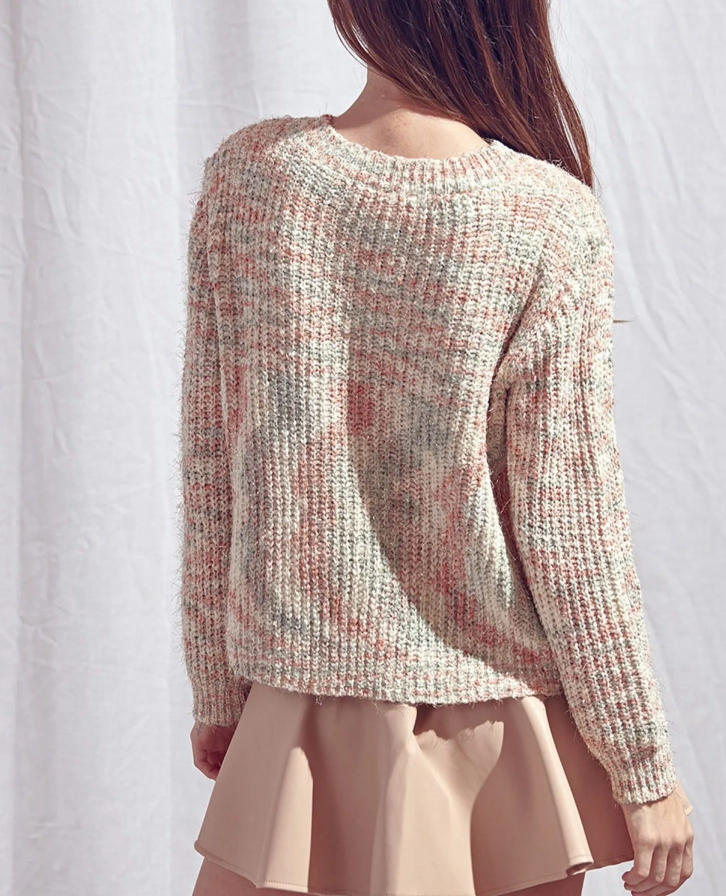 Lurex Boat Neck Sweater