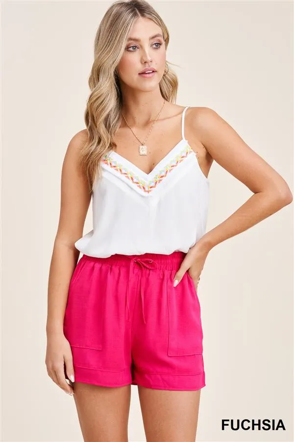 Macy Lined Solid Shorts