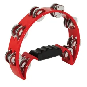 Mano Percussion Red Cutaway Tambourine