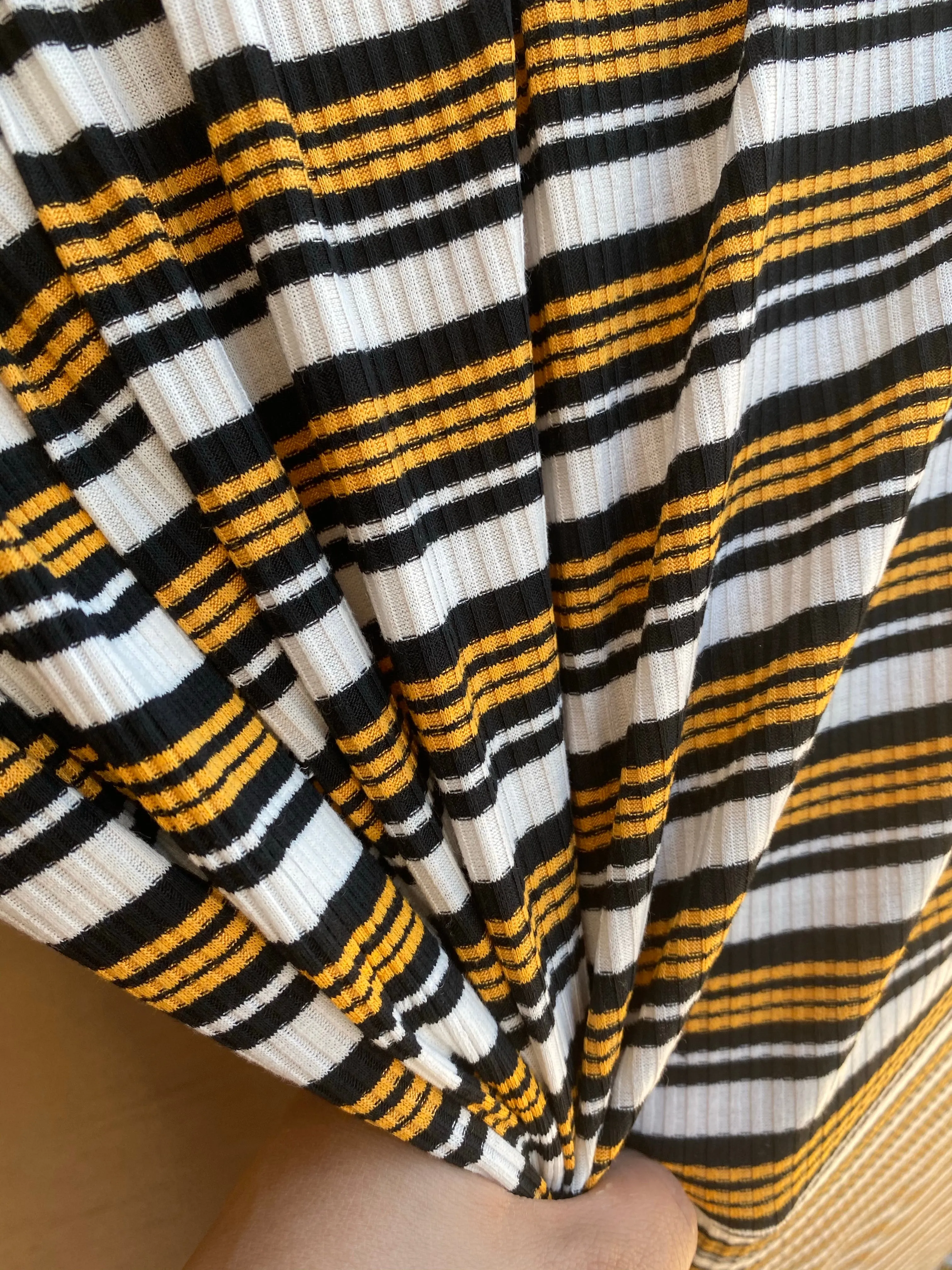 Marigold Stripe Ribbed Knit