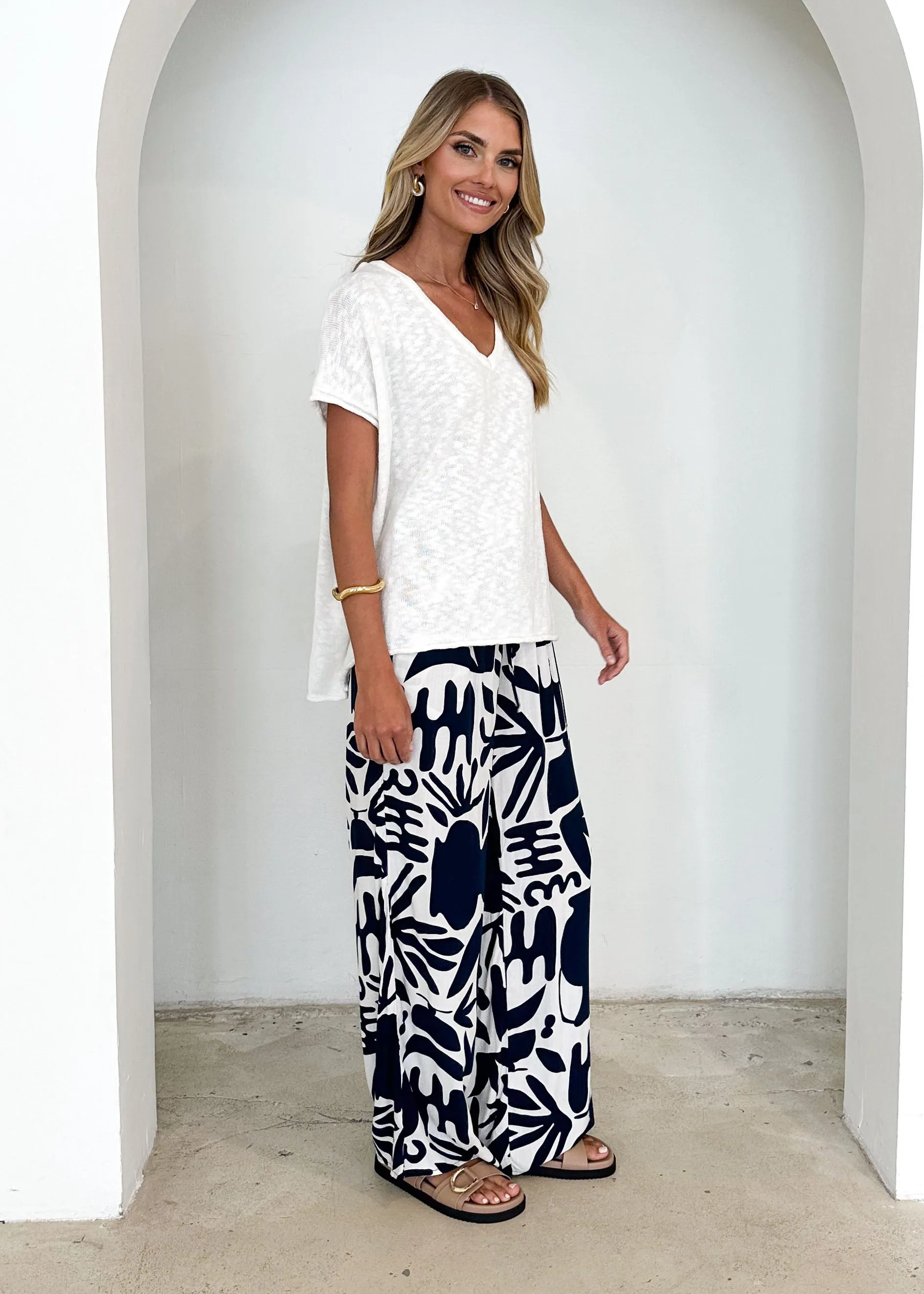 Marion Knit Top - Off White