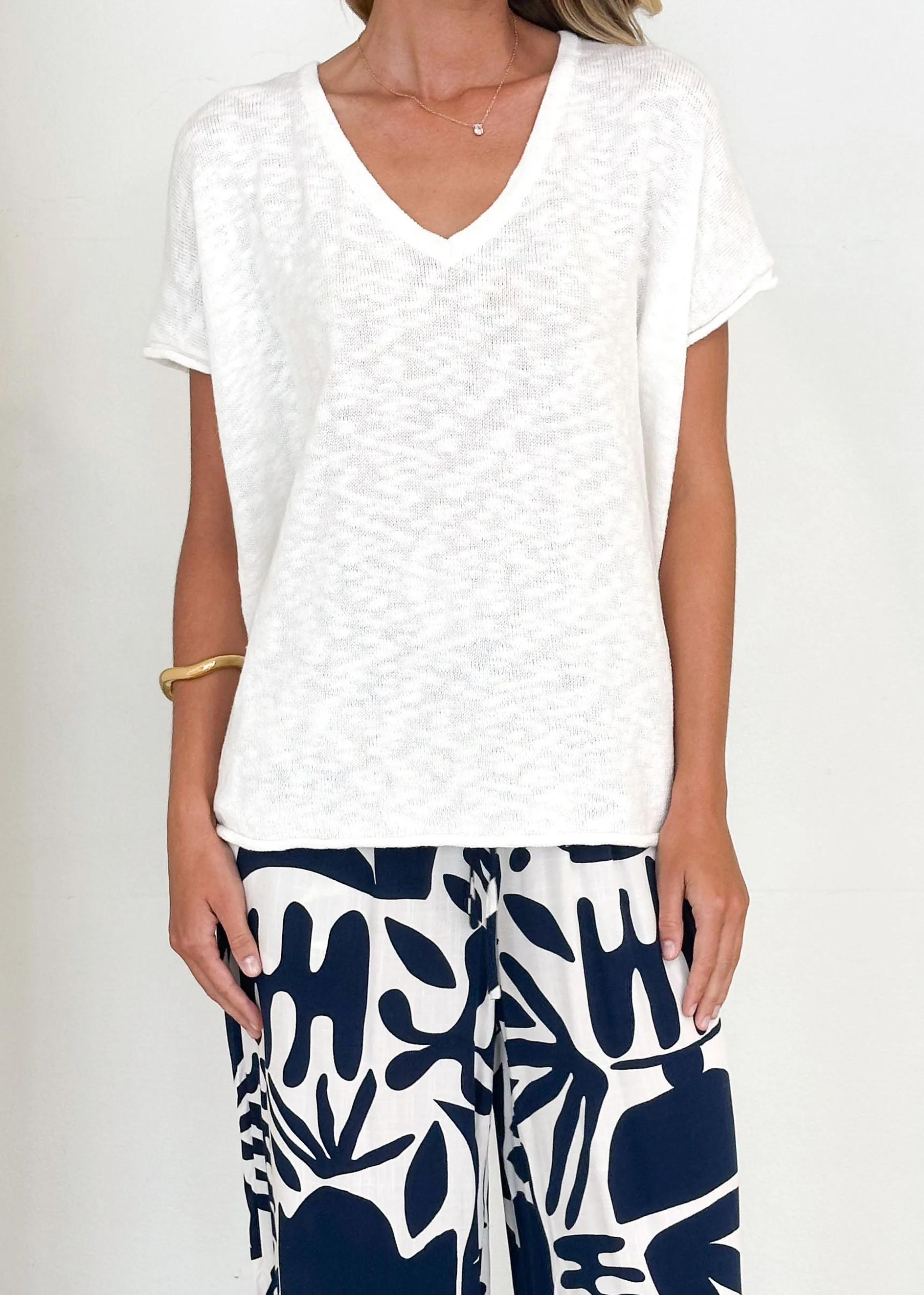 Marion Knit Top - Off White