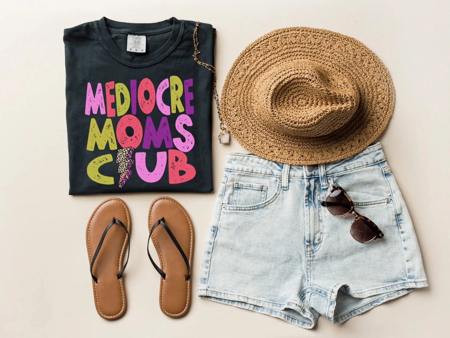 Mediocre Mom's Club - Funny Mom Shirt- Rocker Tee/ Softstyle Tee