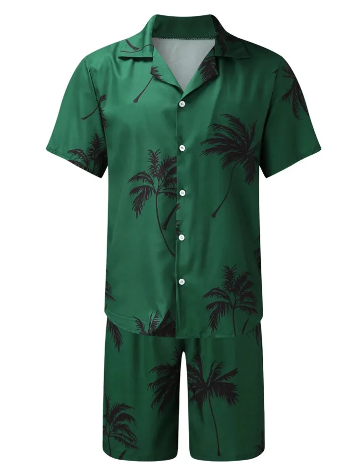 Men's Printed Outdoor 2-Pieces Shirt Sets